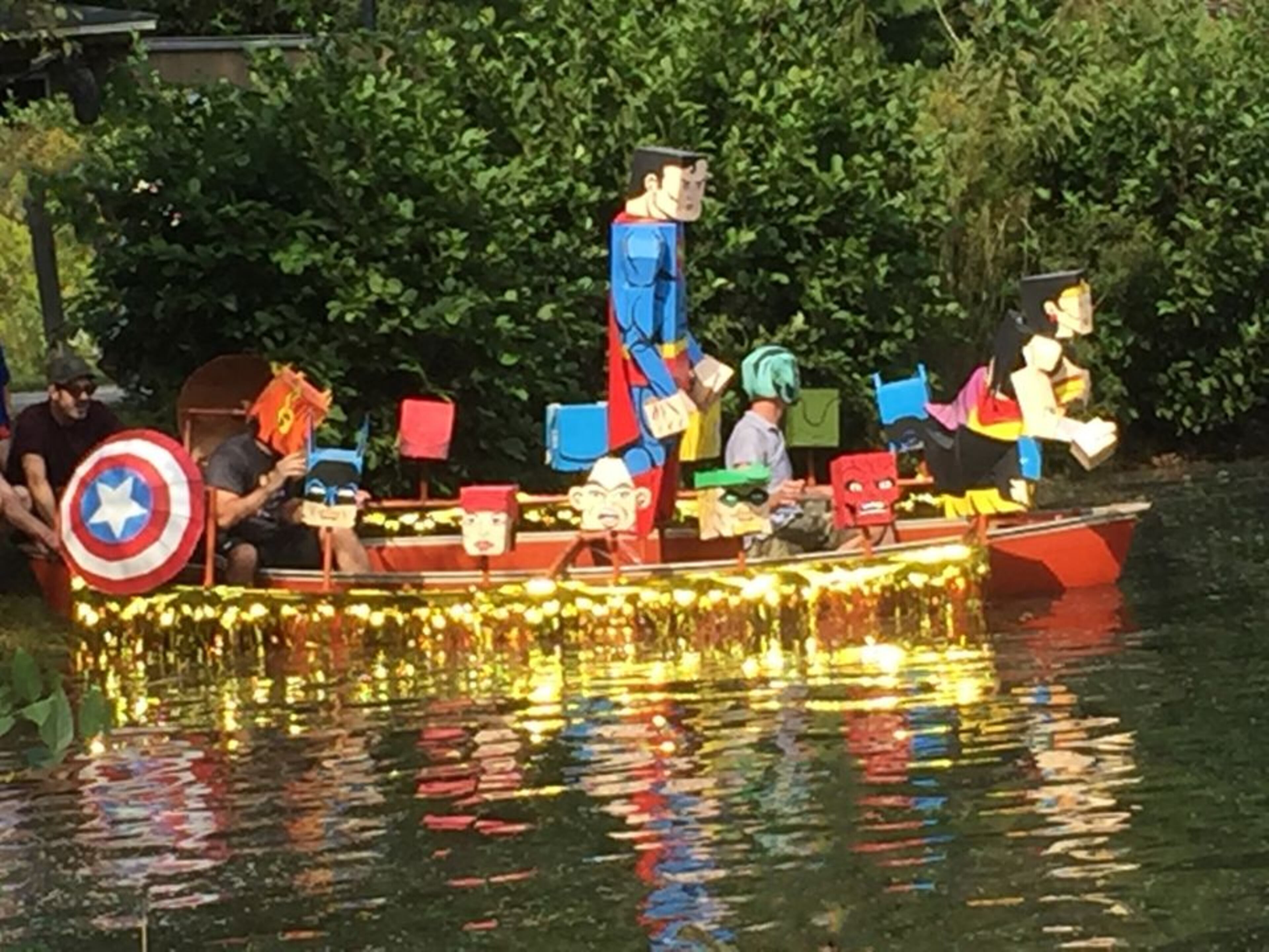 The fun at Pine LakeFest, scheduled for Saturday and Sunday includes, a race among creatively decorated non-motorized boats. (Photo courtesy of Pine LakeFest)