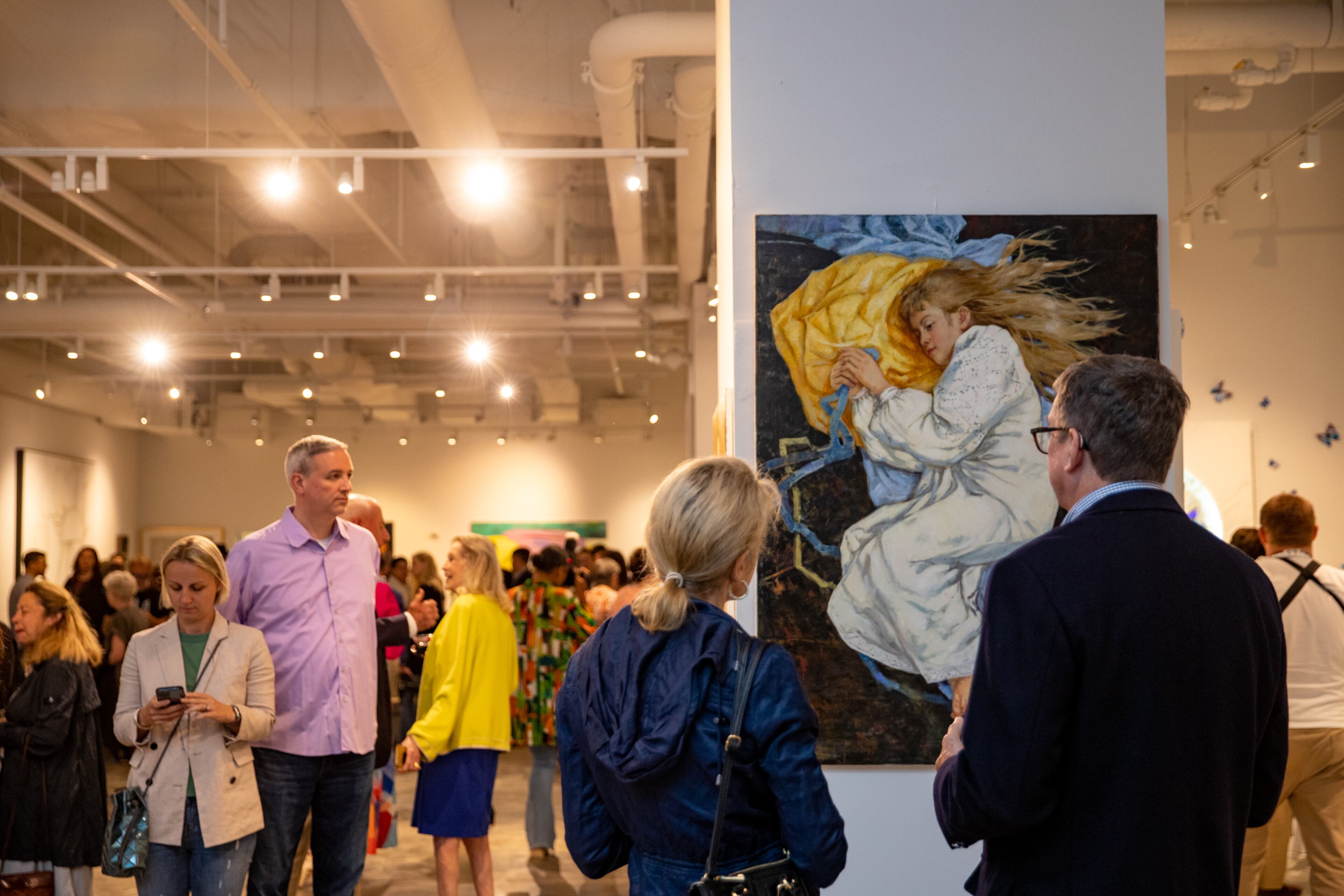 The art collection is a part of Art Territory UA. a U.S.-based organization whose mission is to popularize Ukrainian art and culture, as well as to raise funds to support Ukrainian refugees and the Ukrainian army (Jenni Girtman for The At.lanta Journal-Constitution)
