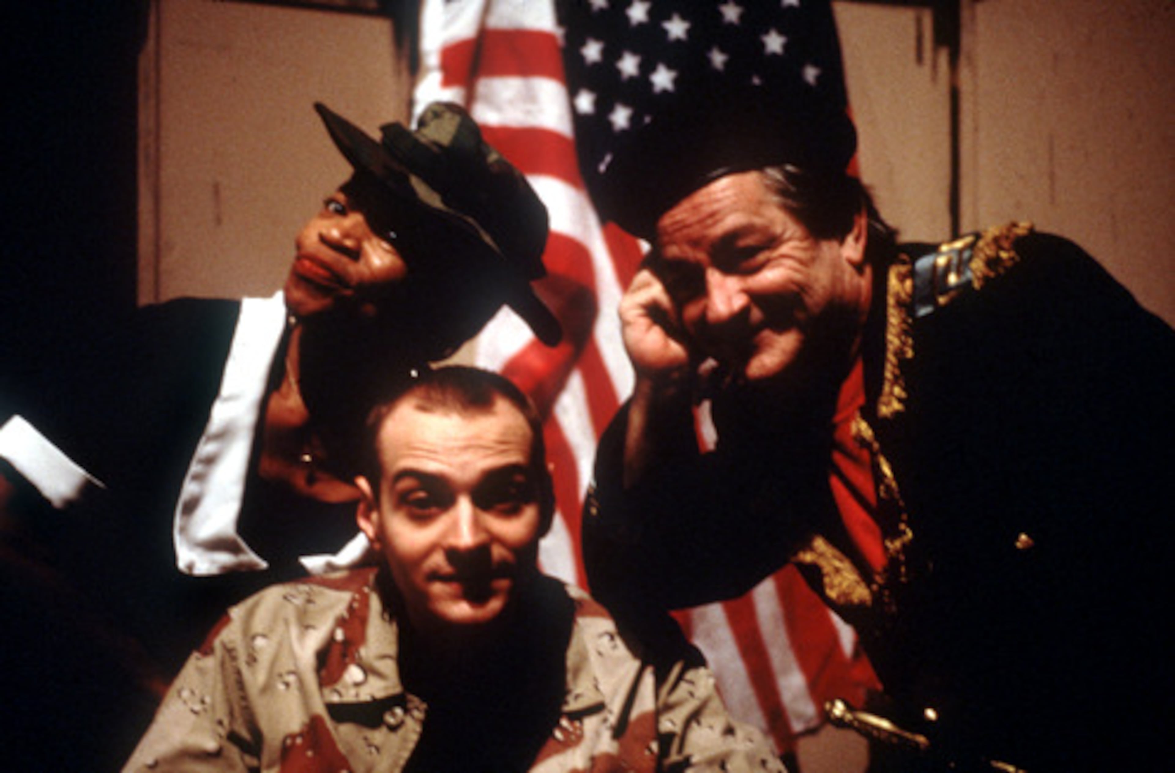 Carol Mitchell-Leon plays Glory Bee, Jim Roof plays Stubbs and Del Hamilton plays the Colonel in 7 Stages' production of the Sam Shepard play 'States of Shock. '