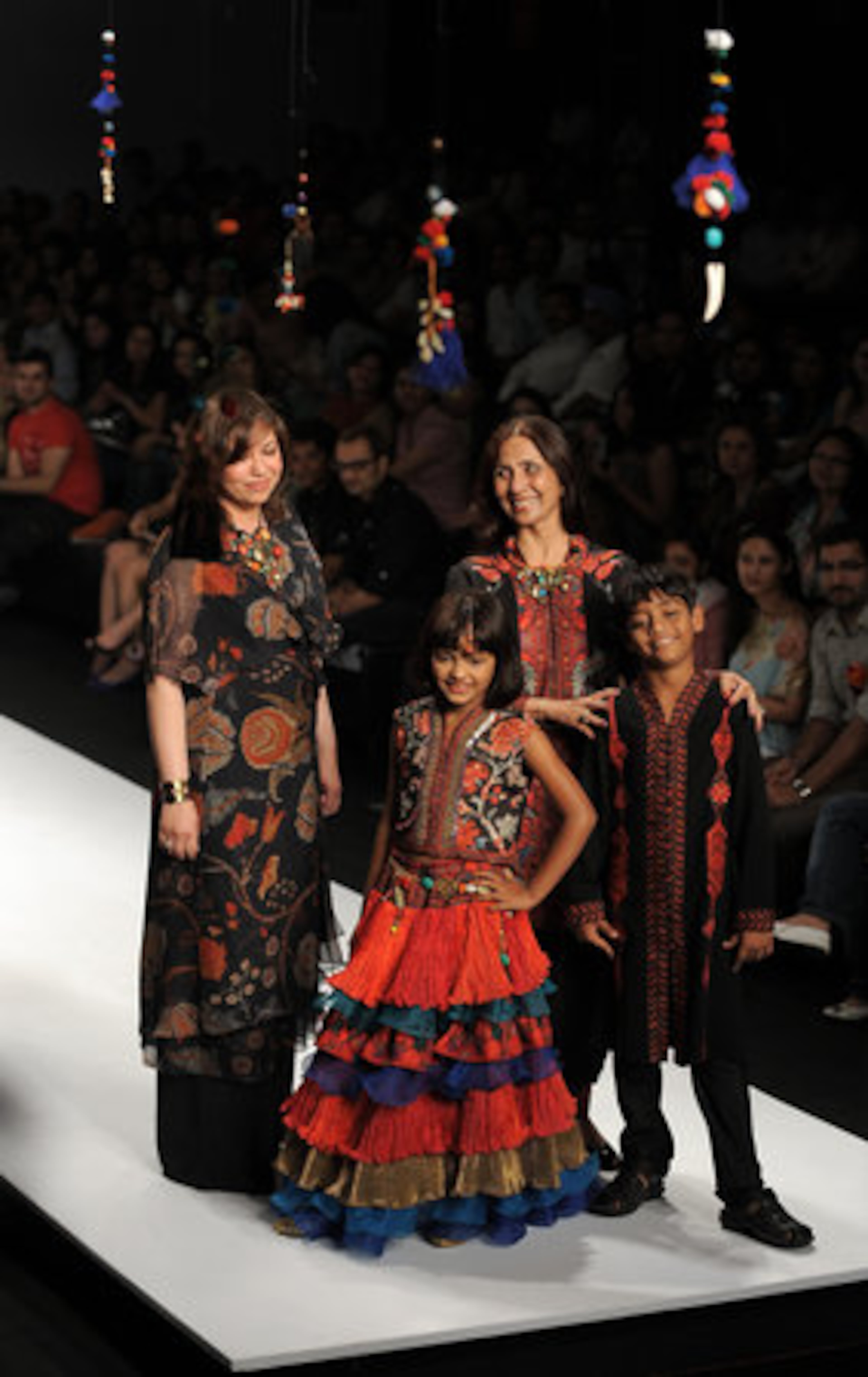 They were models at the India India Fashion Week in New Delhi on March 19, 2009.