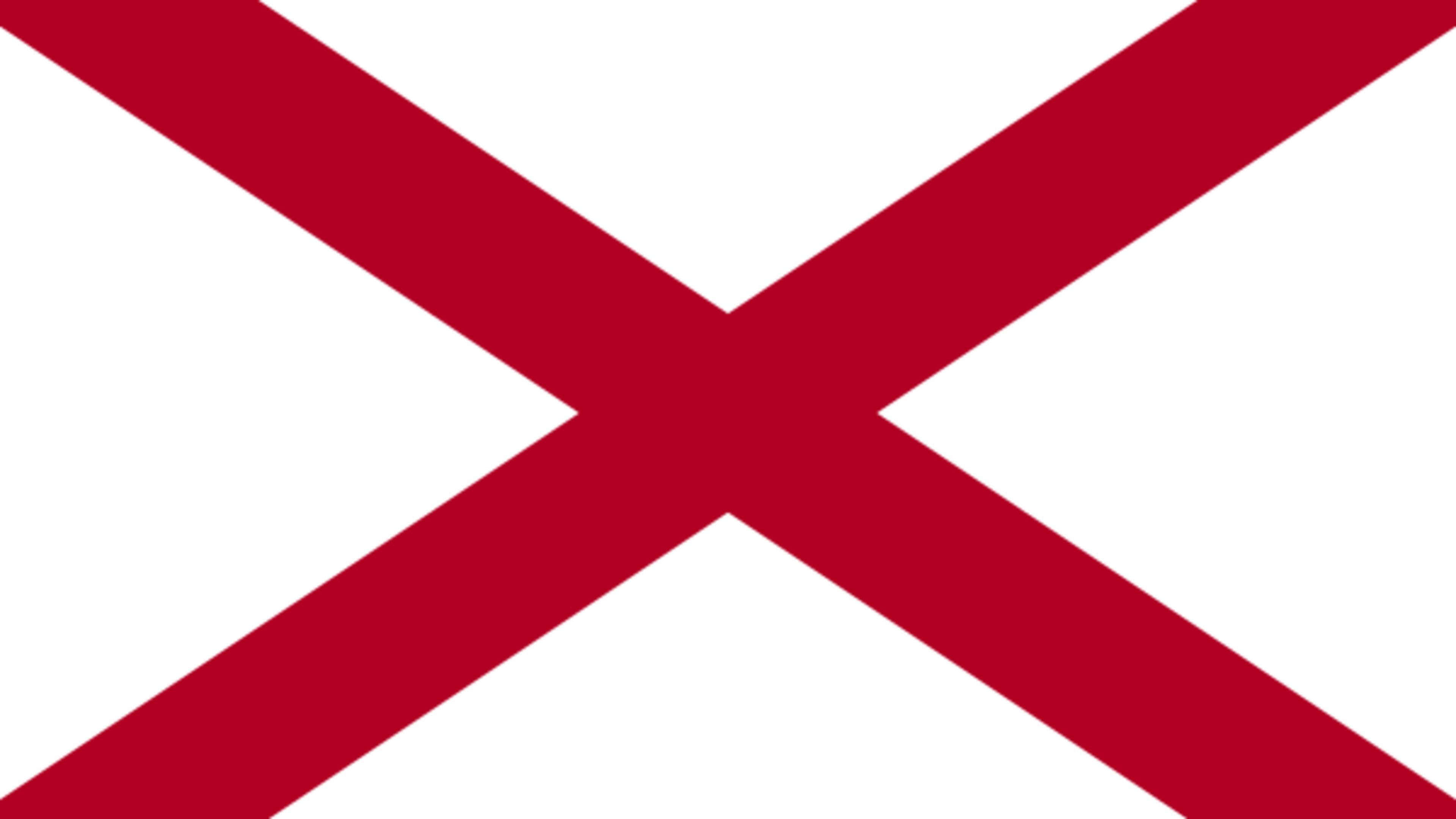 The state flag of Alabama became official in 1895 and features a cross of St. Andrew similar to that used on many other flags including the Confederate battle flag. Southern Alabama was once a Spanish colony, and the state flag is very similar to that of Florida's, which is designed to look like the Spanish Cross of Burgundy.