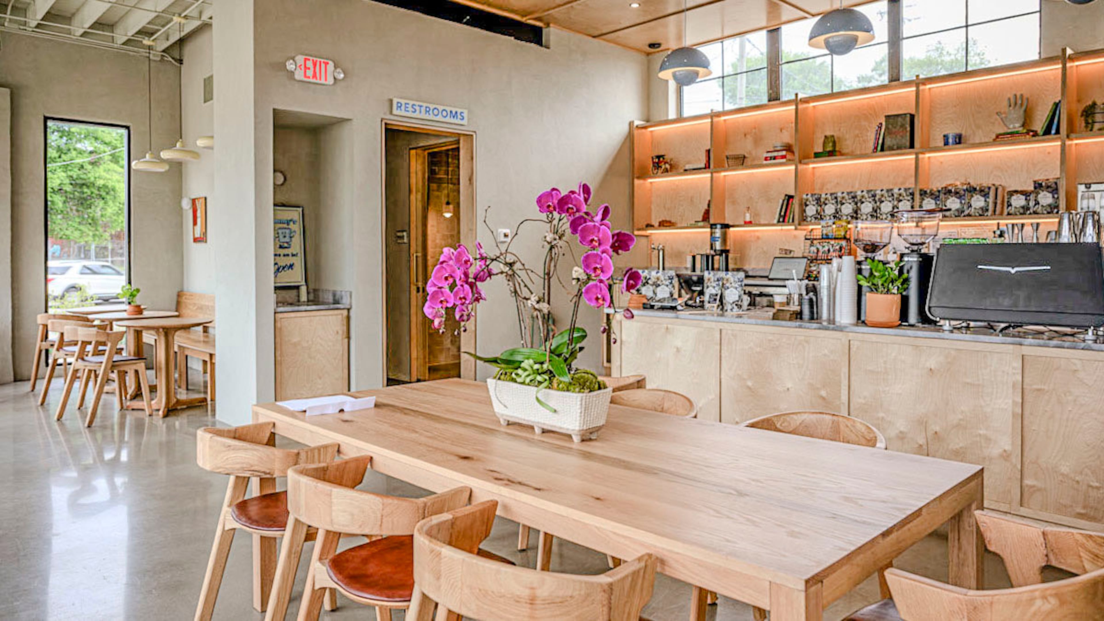 The interior of Sammy's, a coffee and sandwich shop at Abrams Fixtures in Atlanta's Adair Park neighborhood. (Credit: Kelly Irwin, courtesy of Sammy's)