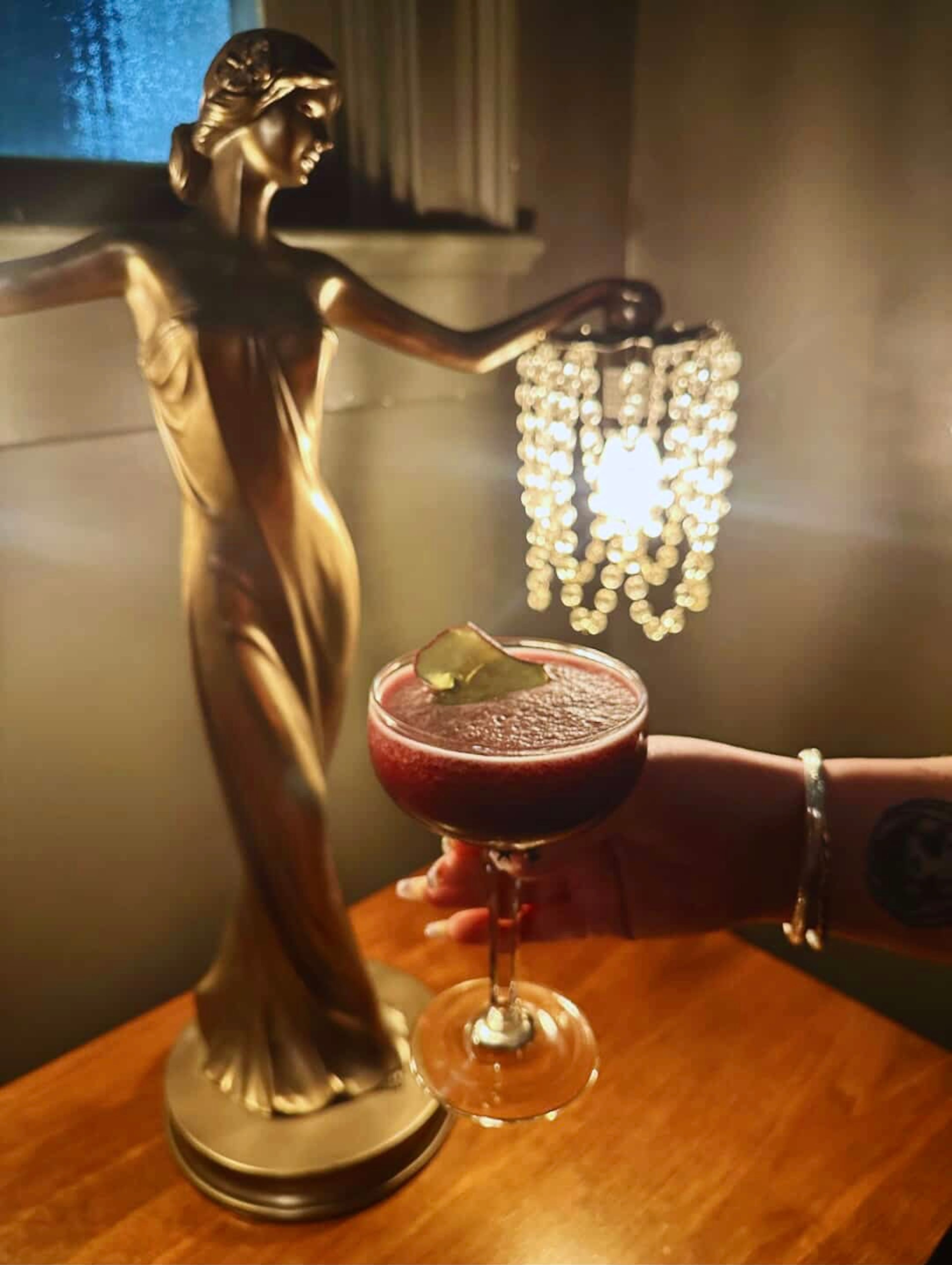 Midnight Bliss at Marietta’s the Third Door is smooth and slushy with a backbone of red wine. (Courtesy of Scion Garcia/the Third Door)