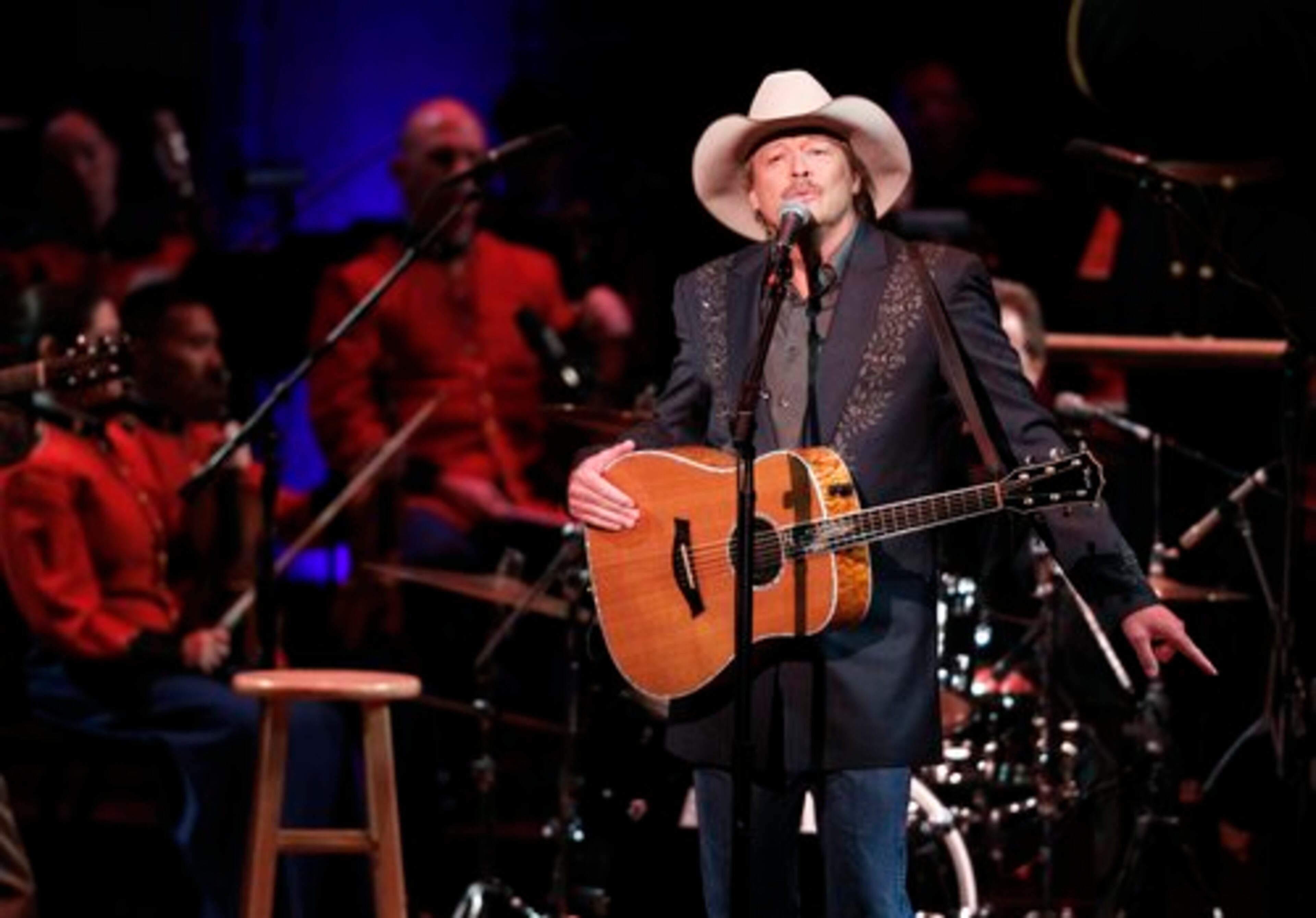 Country star Alan Jackson sang "Where Were You When the World Stopped Turning." The concert was sponsored by the Washington National Cathedral. It was to have been held at the cathedral, but after the building suffered damage from the recent earthquake and the collapse of a crane on the grounds, the event was moved late last week to the Kennedy Center.
