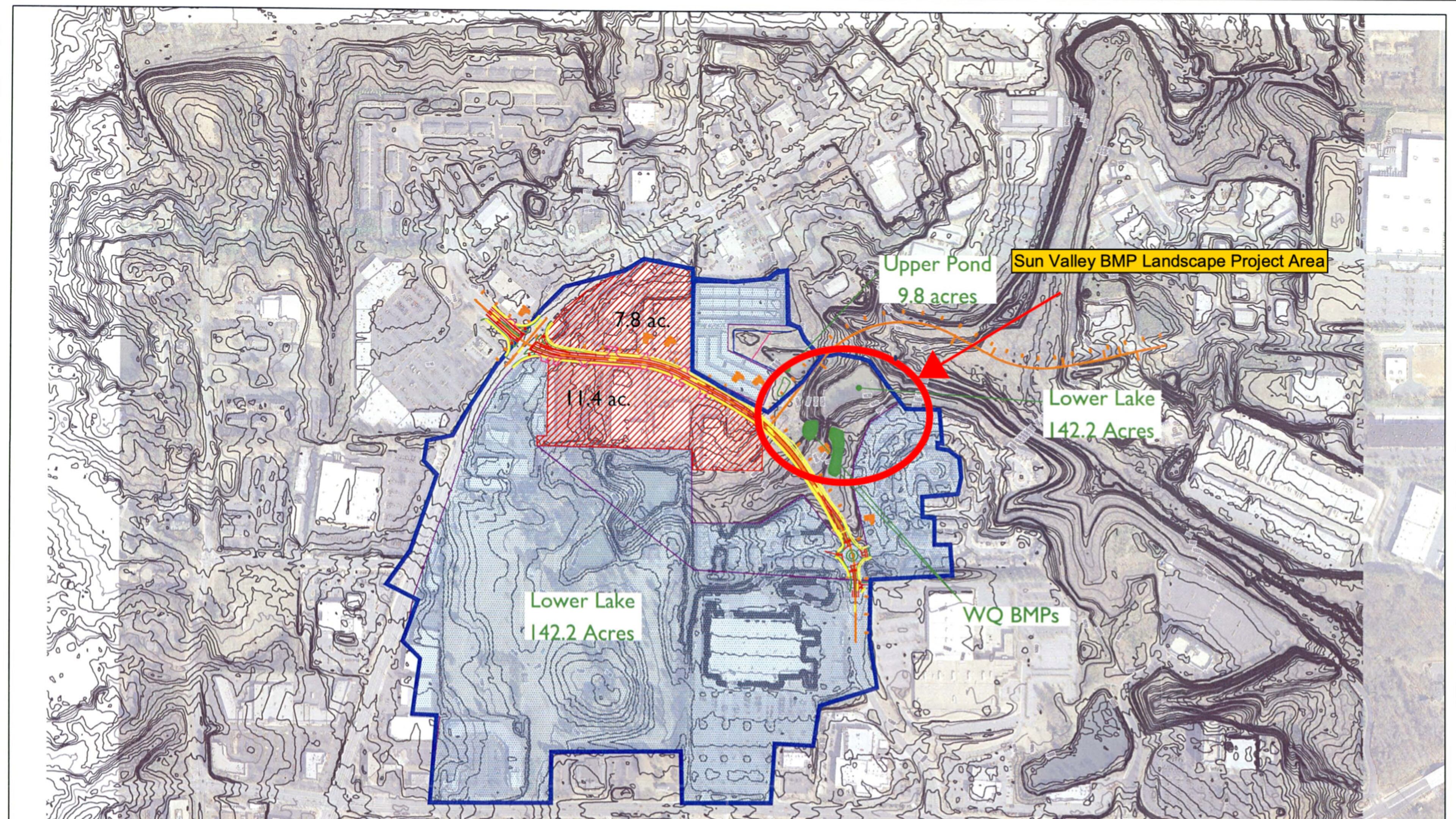 Roswell has approved a contract to complete the Sun Valley Landscape Project including final grading of the wetland berm, existing landscaping removed, and new landscaping installed. (Courtesy City of Roswell)