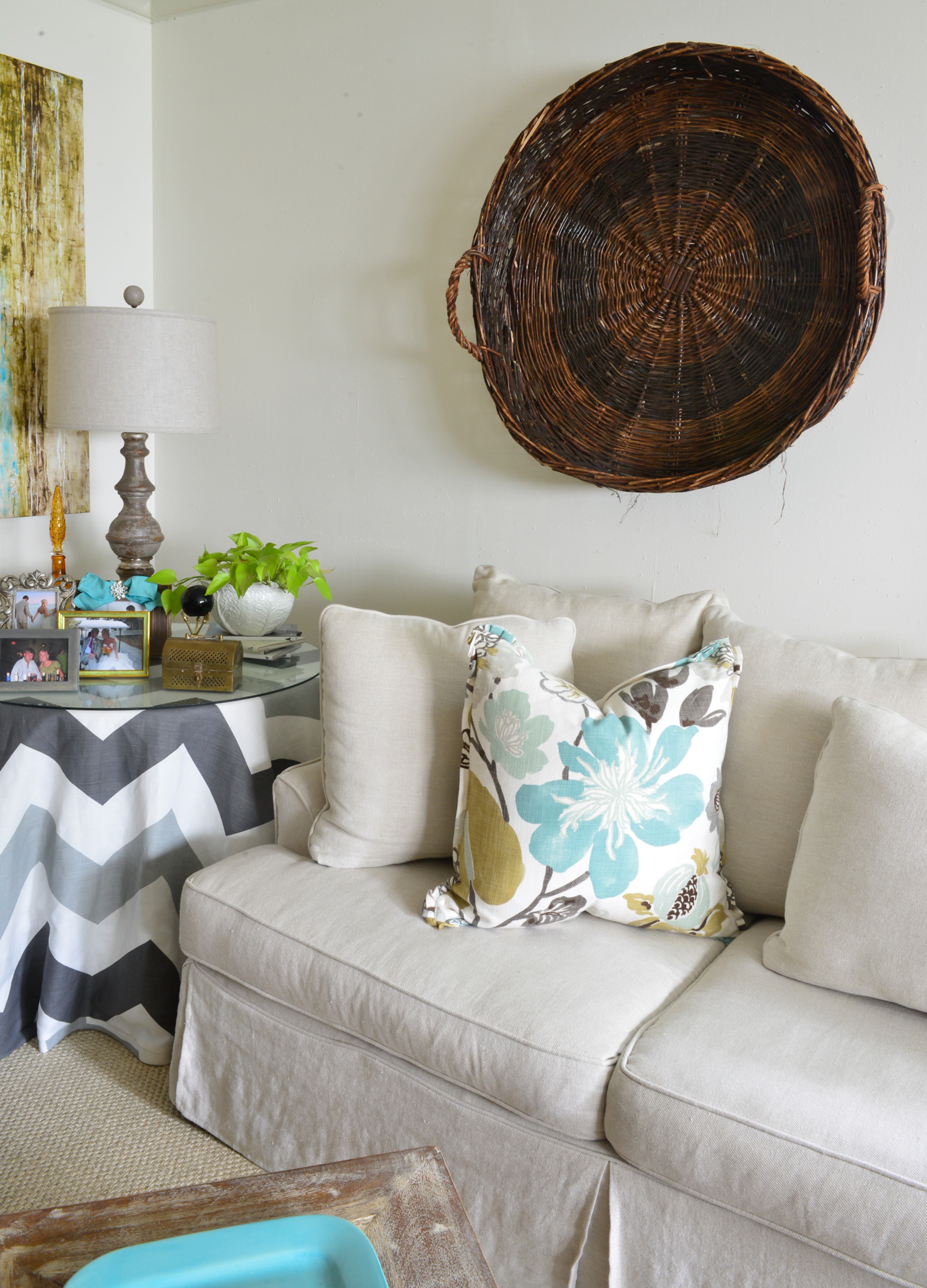 Decor tip: Layer along the way. The couple, who previously lived in New York City and Washington, merged furniture and items they individually collected to create a unique style that represents them, Betsy Clay said.