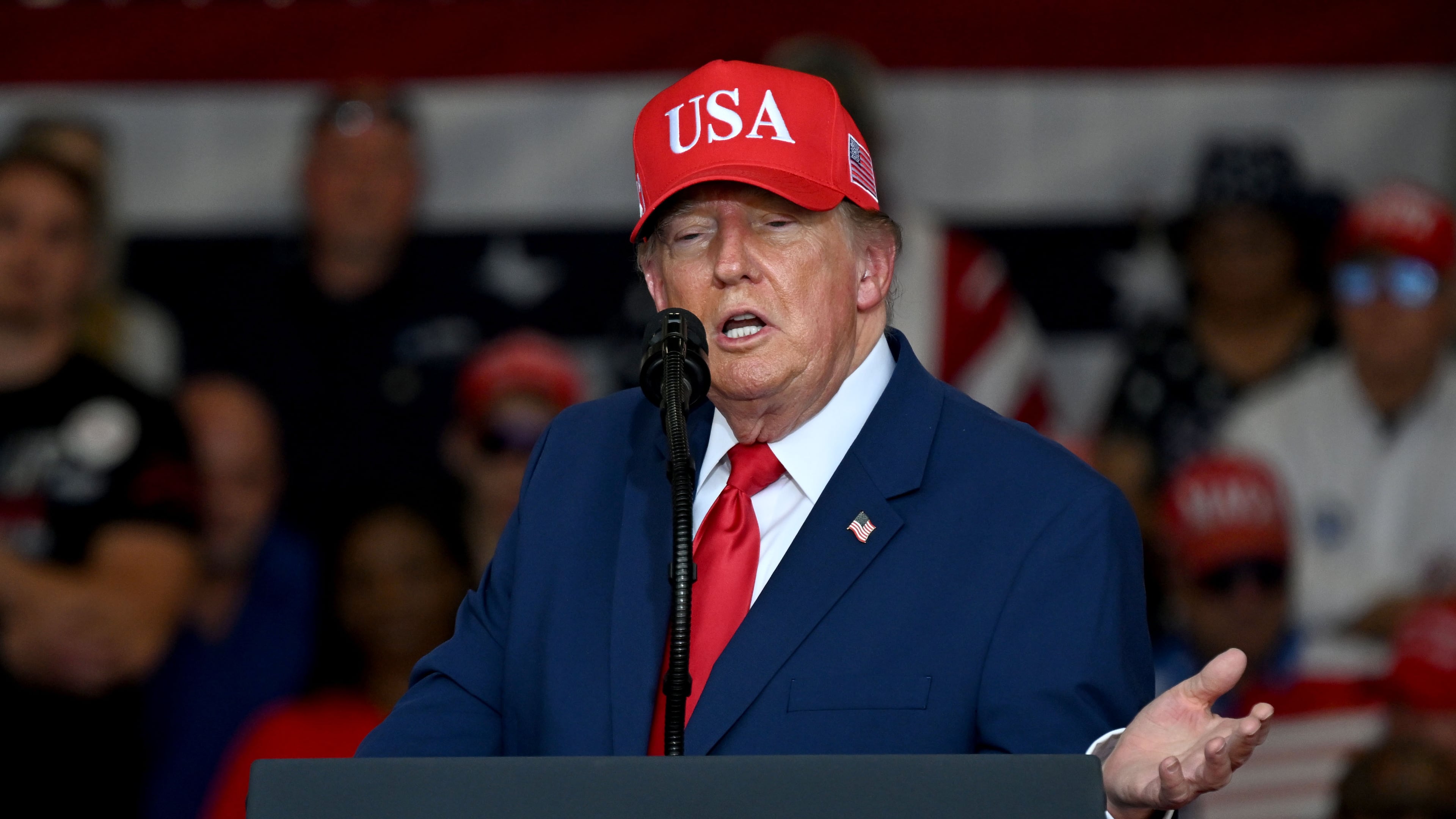 President Donald Trump was recently in Georgia, at a campaign rally at Dalton Municipal Airport, and will return this weekend to stump for Republican candidates. (Hyosub Shin/AJC)