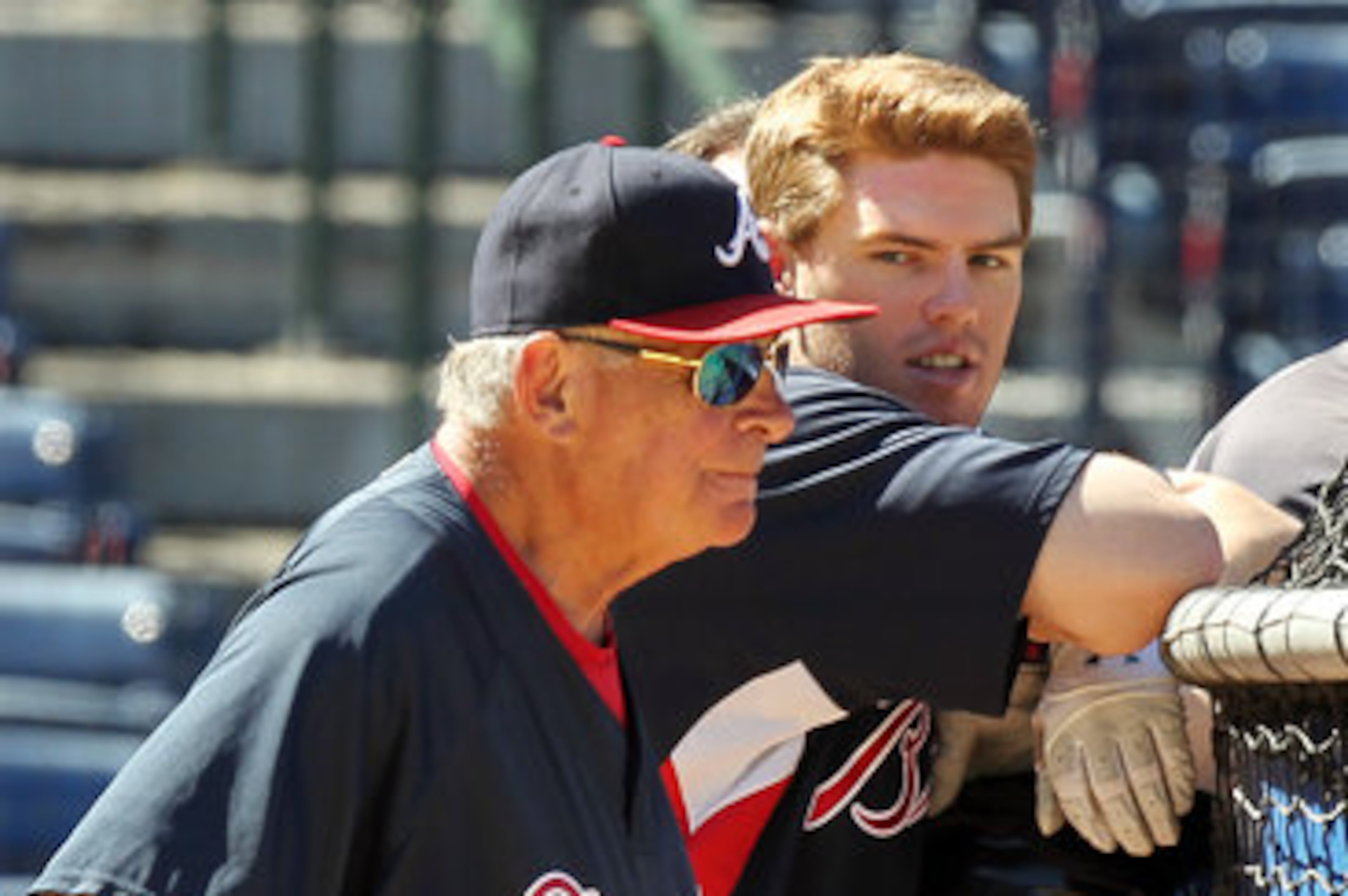 Braves work out before NLDS
