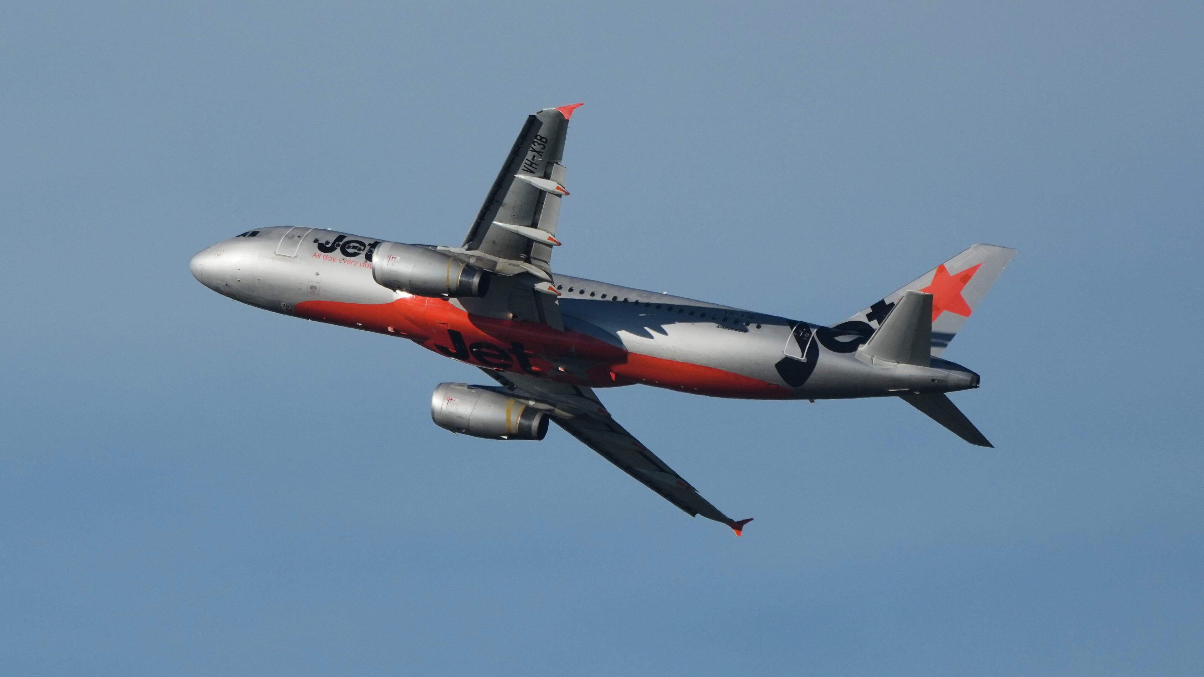 A Jetstar passenger jet takes off from Sydney Airport in Sydney, Tuesday, July 21, 2026. (AP Photo/Mark Baker)