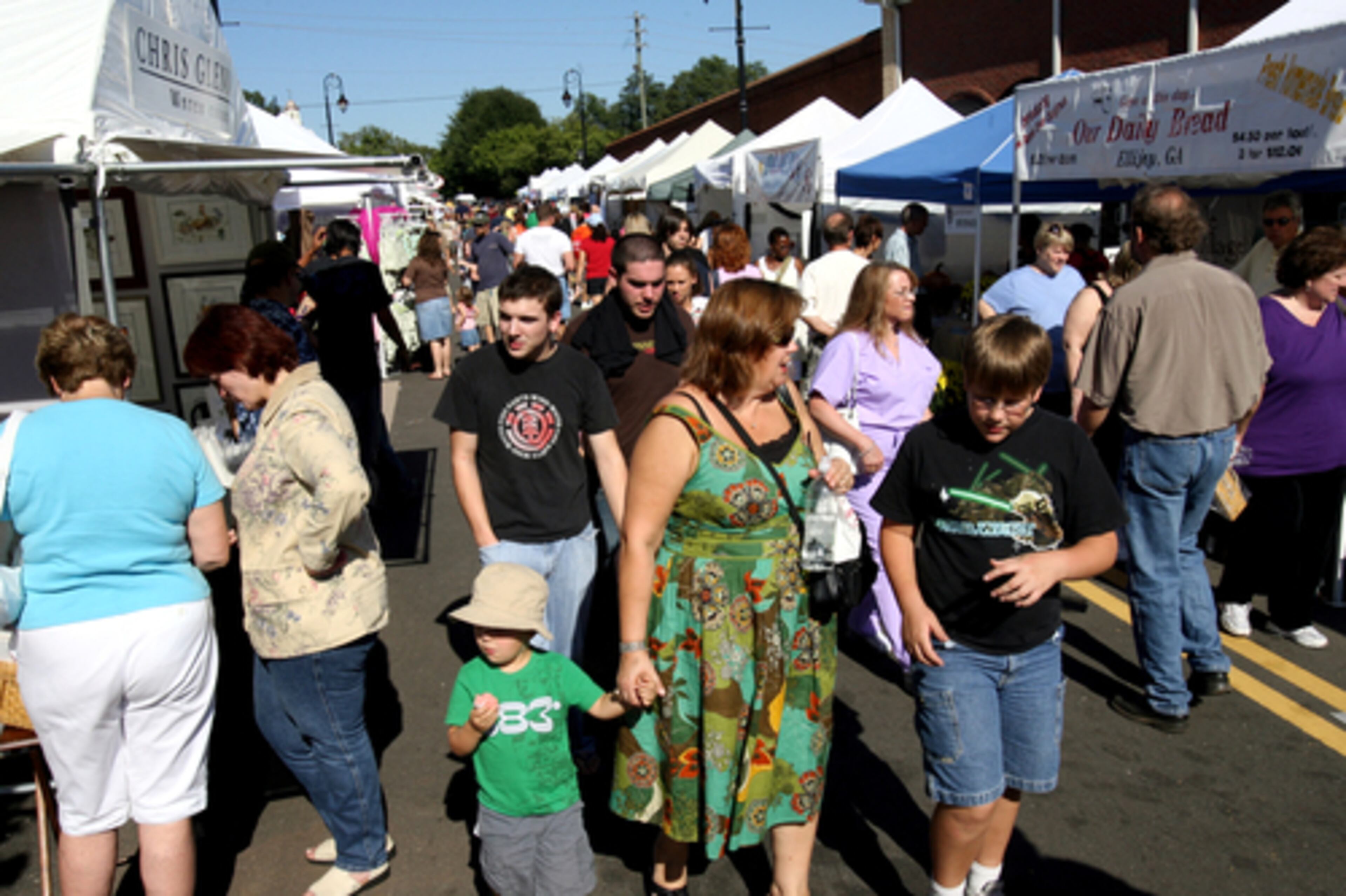 The 25th annual Duluth Fall Festival at the Town Green concludes Sunday. Visitors can peruse about 400 booths with arts and crafts and -- of course -- food. The event is free.