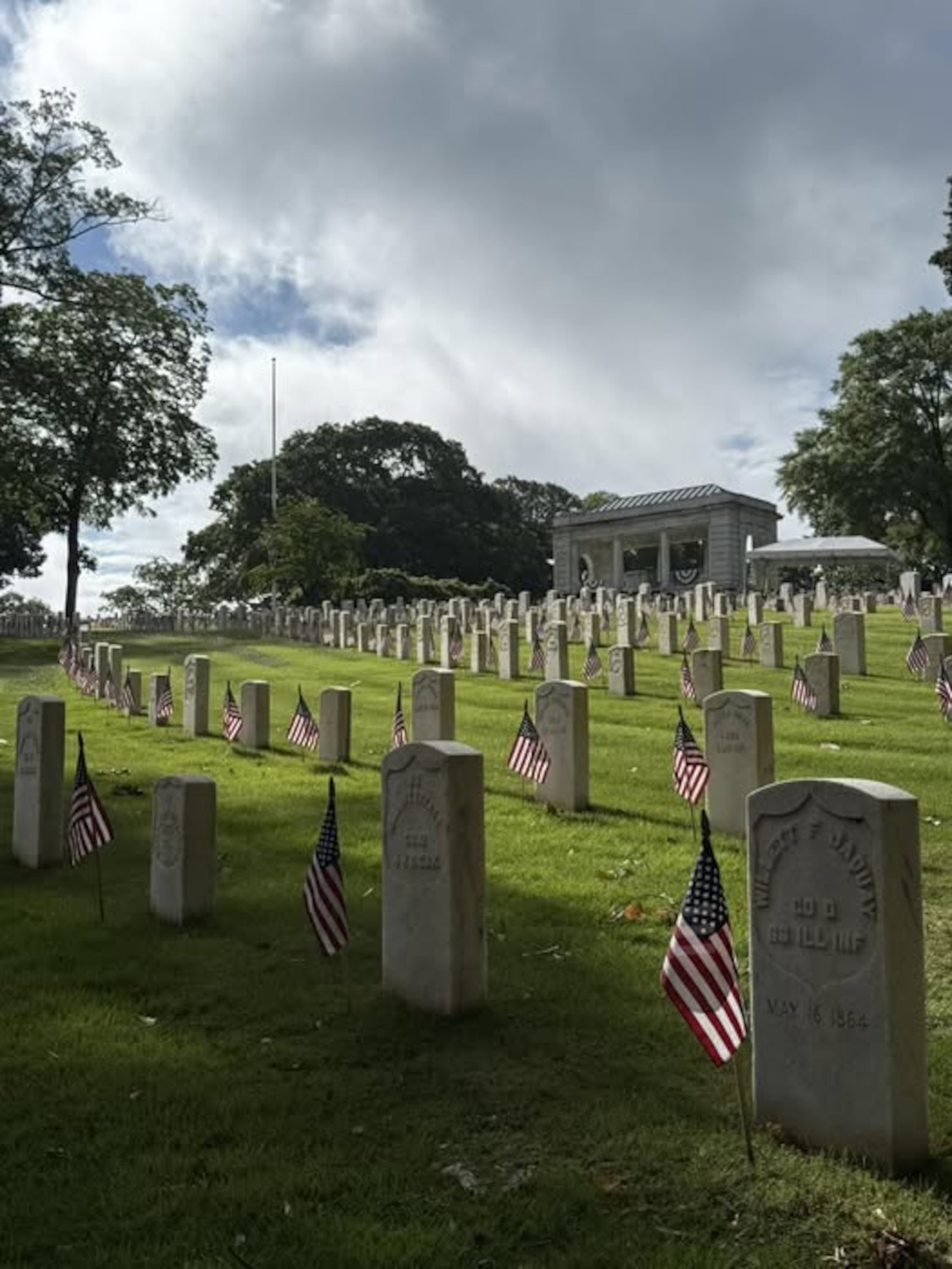 Flags will be placed at each gravestone at the Marietta National Cemetery at 8 a.m. Saturday, with a ceremony following at noon on Monday, May 25.
(Courtesy of the National Memorial Day Ceremony of Georgia)