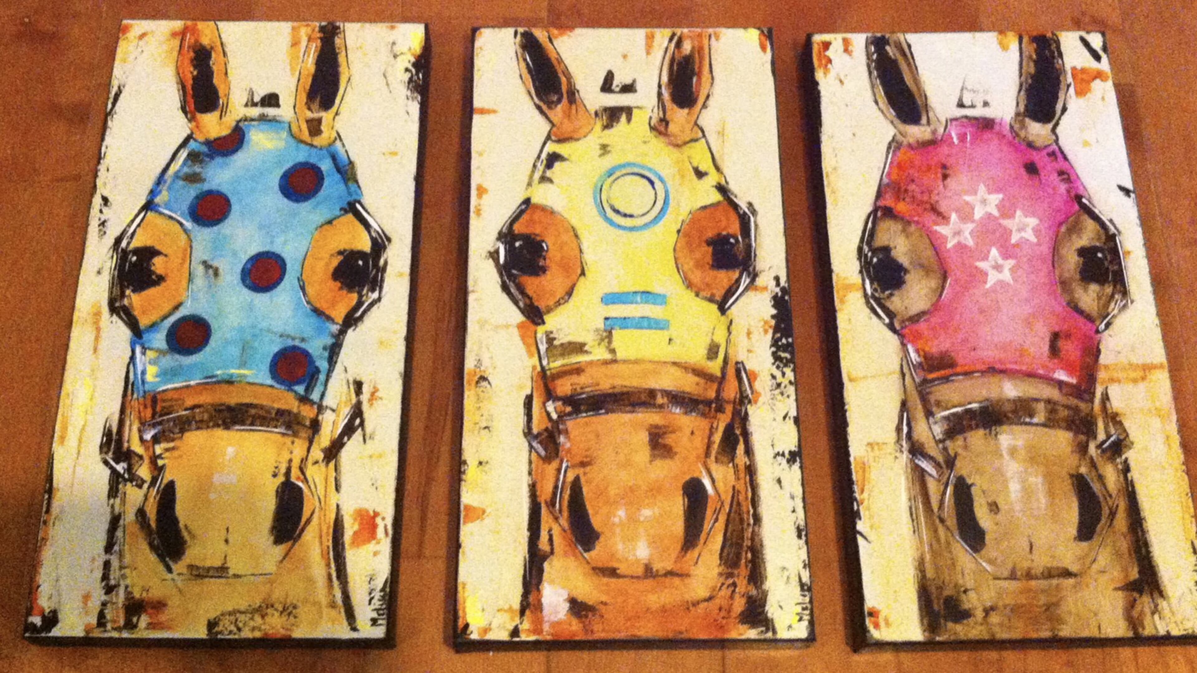 Through her colorful paintings, Kentucky’s Melissa Crase hopes to capture and convey her love of horses and horse racing. Contributed by Melissa Crase Art