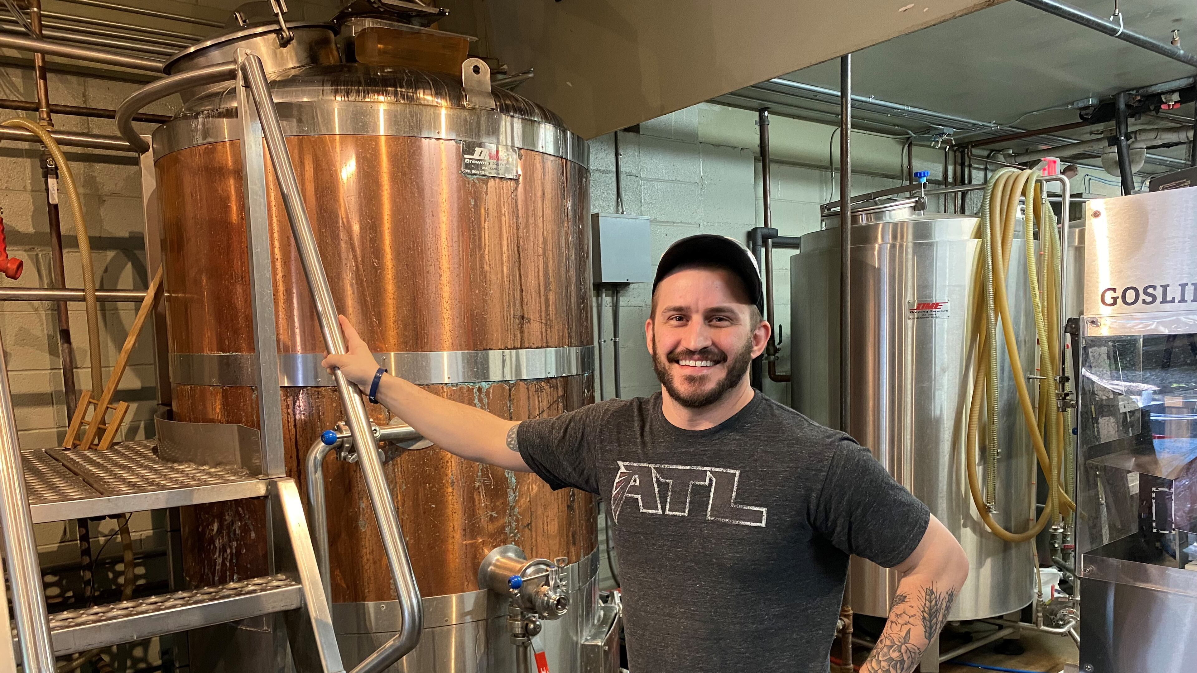 Brewer Tim Schiavone has returned to Wrecking Bar Brewpub in Little Five Points. Bob Townsend for The Atlanta Journal Constitution