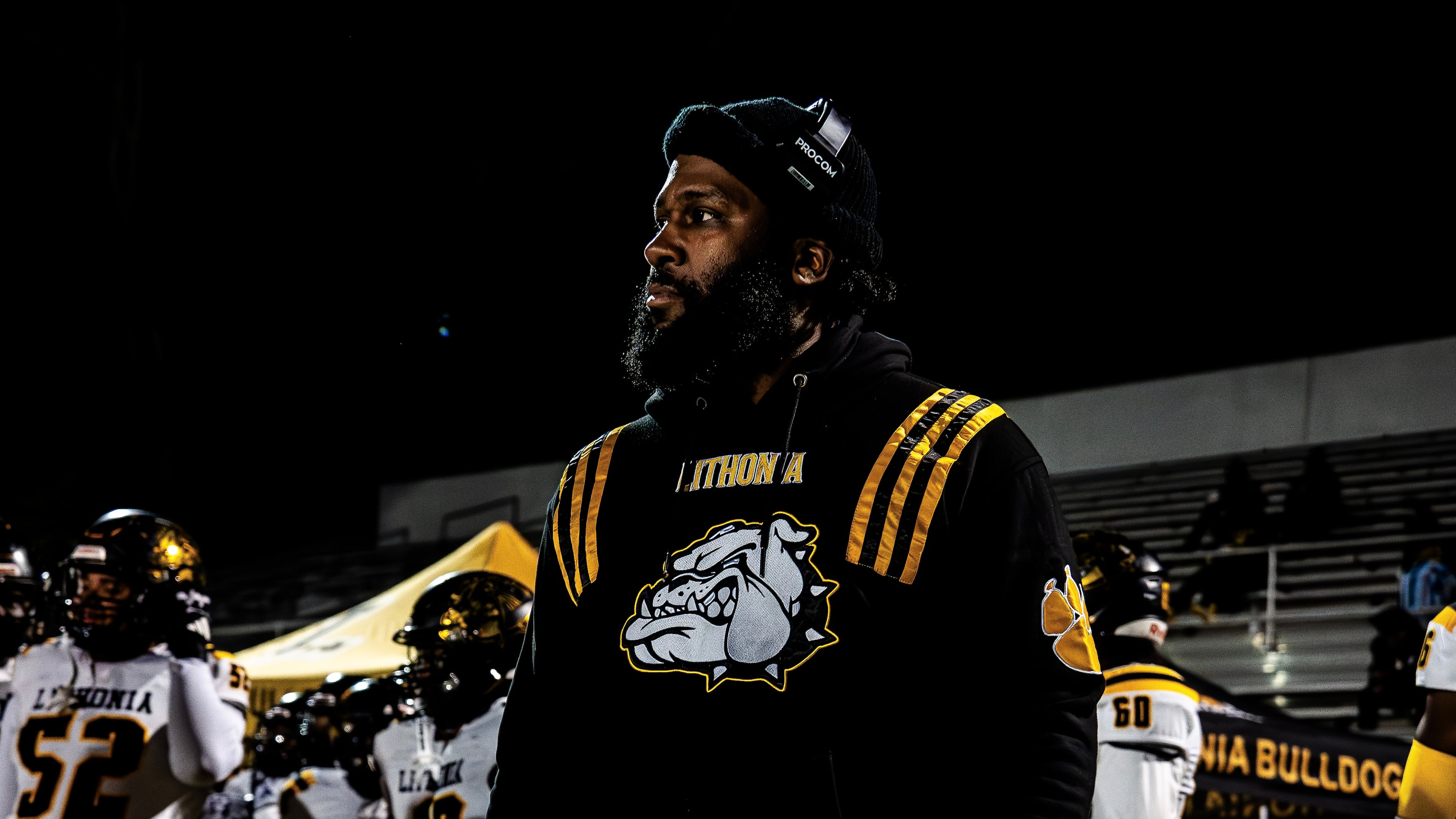 Kevin Barnes has led Lithonia to the quarterfinals for the first time since 1994. The Bulldogs went 1-9 the season before the second-year coach took over. (Jayla Middlebrooks/Vitality Sports Media)