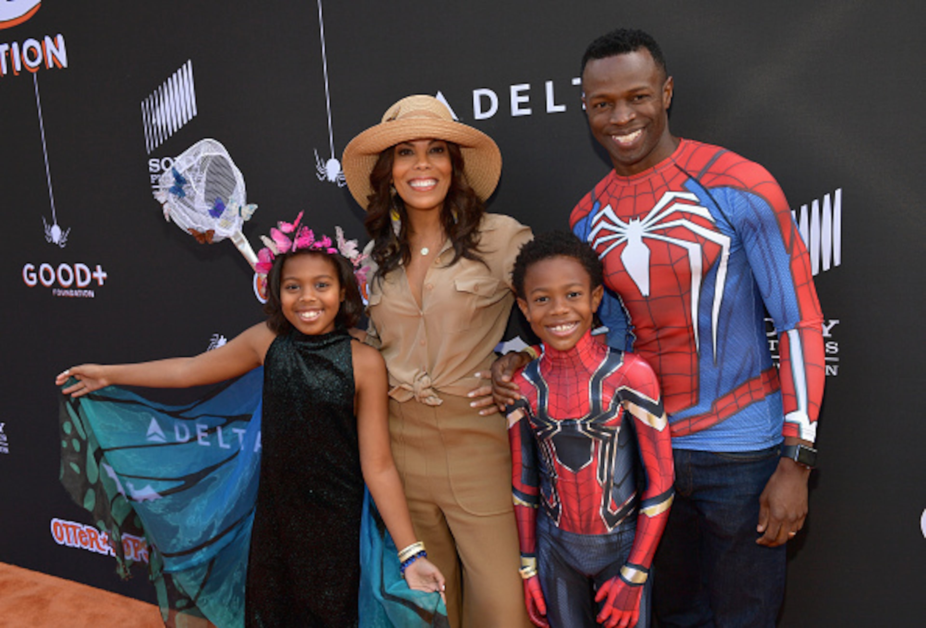 CULVER CITY, CA - OCTOBER 28: (L-R) Lola Jolie Thomas, Aonika Laurent, Luc Laurent Thomas and Sean Patrick Thomas attend the 2018 GOOD+ Foundation's 3rd Annual Halloween Bash presented by Delta Air Lines and Otter Pops on October 28, 2018 in Culver City, California. (Photo by Matt Winkelmeyer/Getty Images for Good+ Foundation)