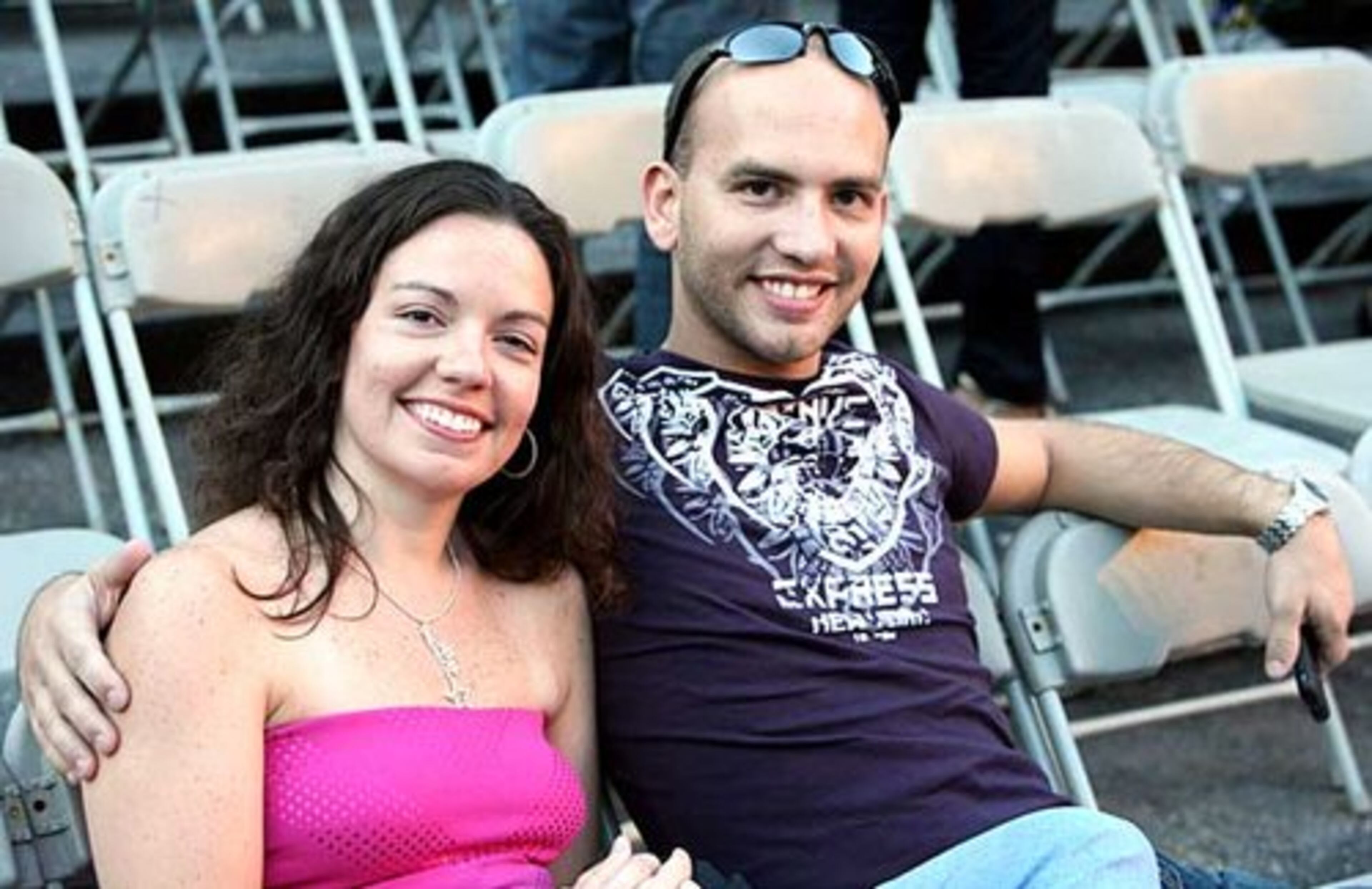 Kim Williams and Daniel Bomfim traveled from Charlotte, N.C., to see Enrique Iglesias.