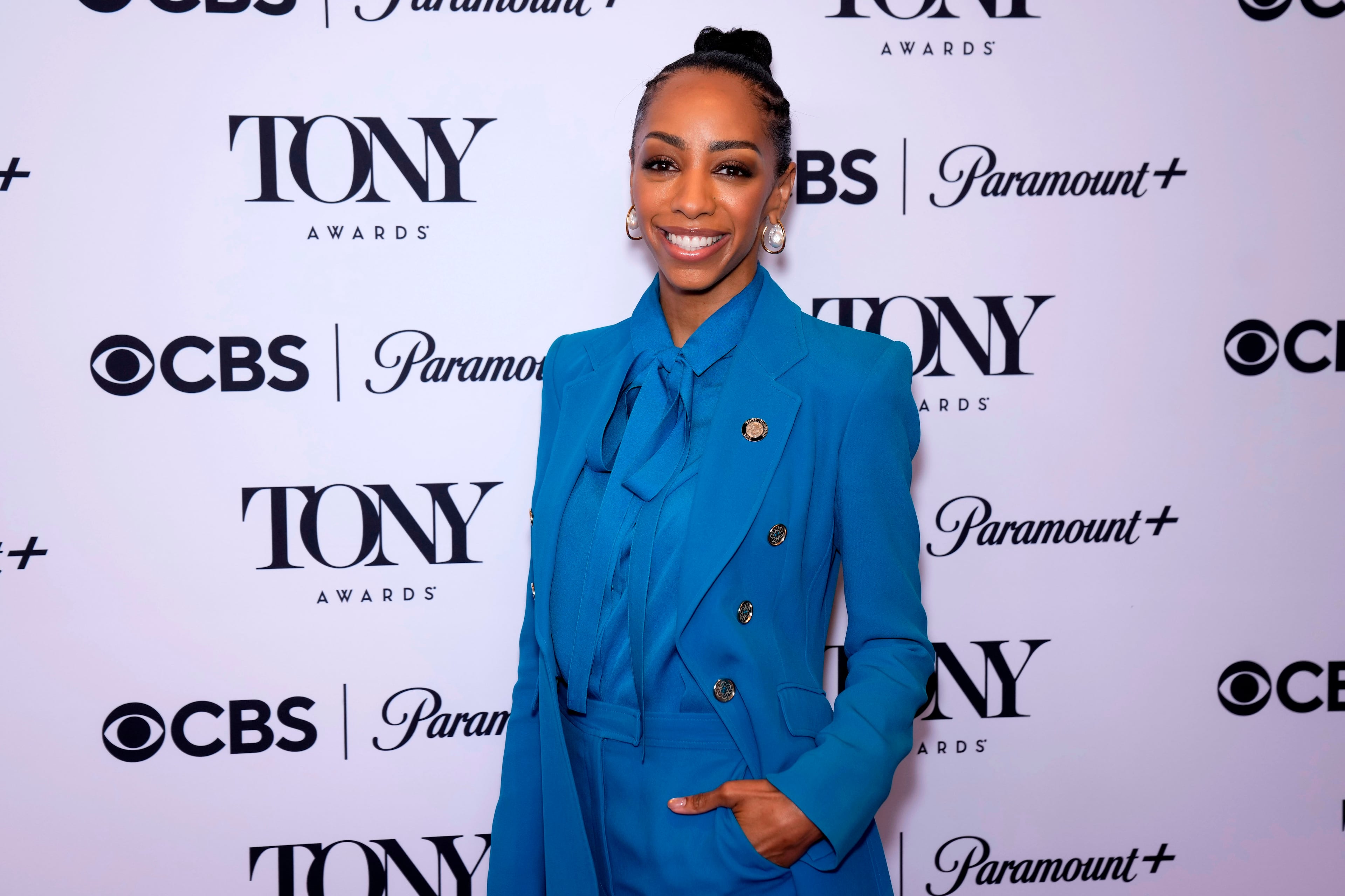 Christiani Pitts attends the 79th annual Tony Awards Meet the Nominees press event at the Sofitel New York on Thursday, May 14, 2026, in New York. (Charles Sykes/Invision/AP)