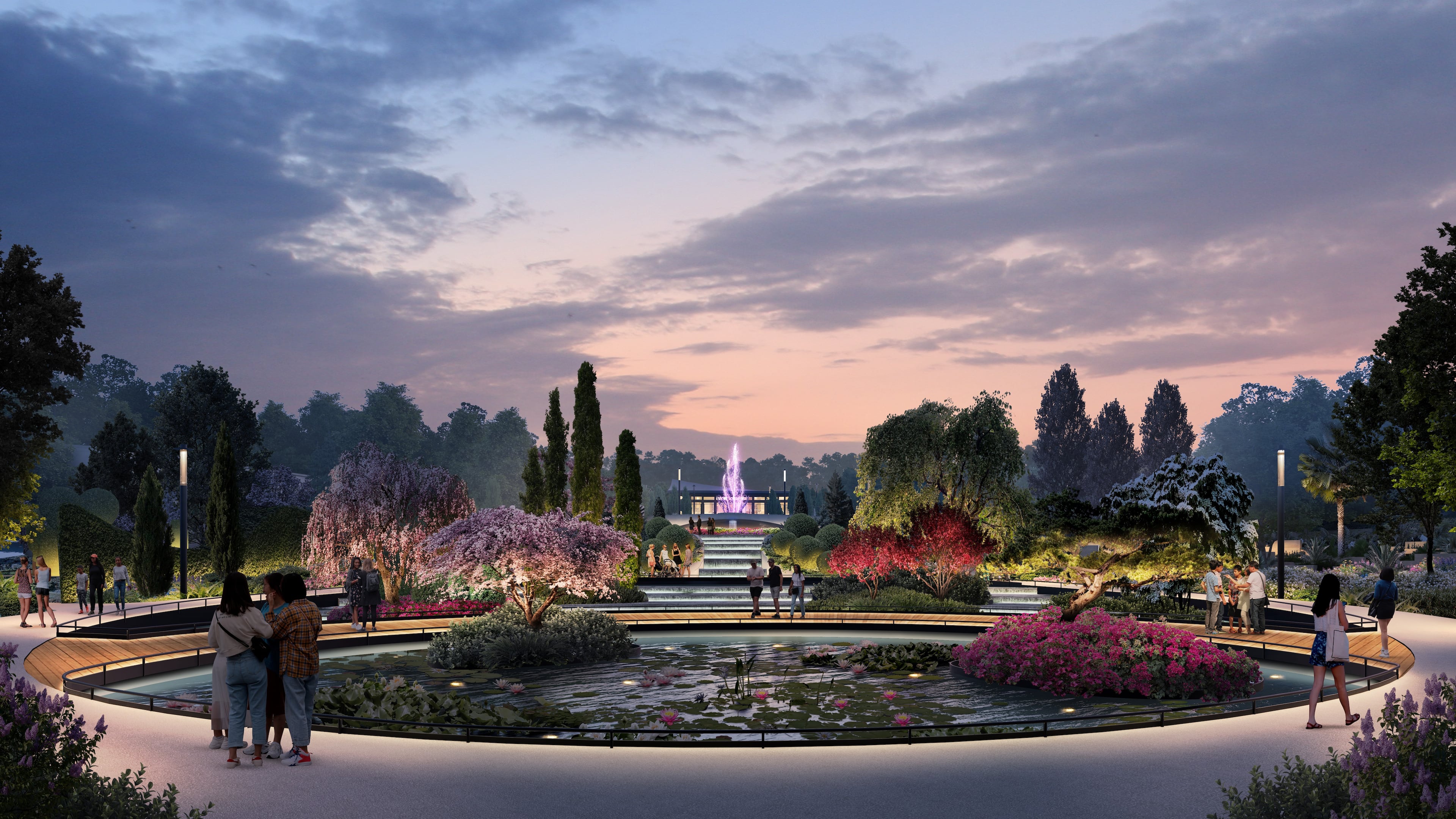 This is a rendering of the $160 million expansion to the Atlanta Botanical Garden, which will connect it directly to the Atlanta Beltline. (Courtesy of Hoerr Schaudt Landscape Architects)