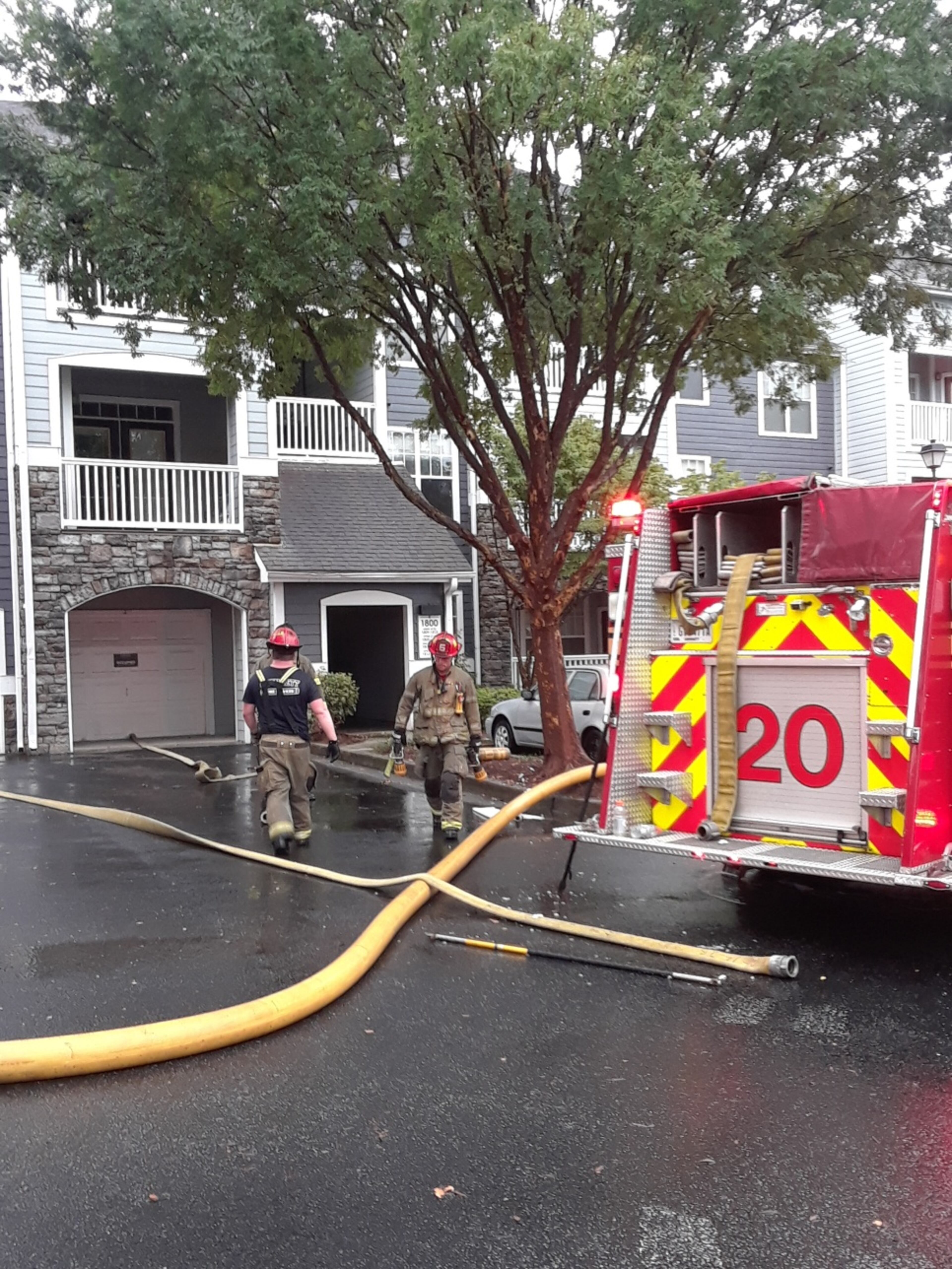 The fire displaced 23 people, including children. (Credit: Gwinnett County Fire Department)