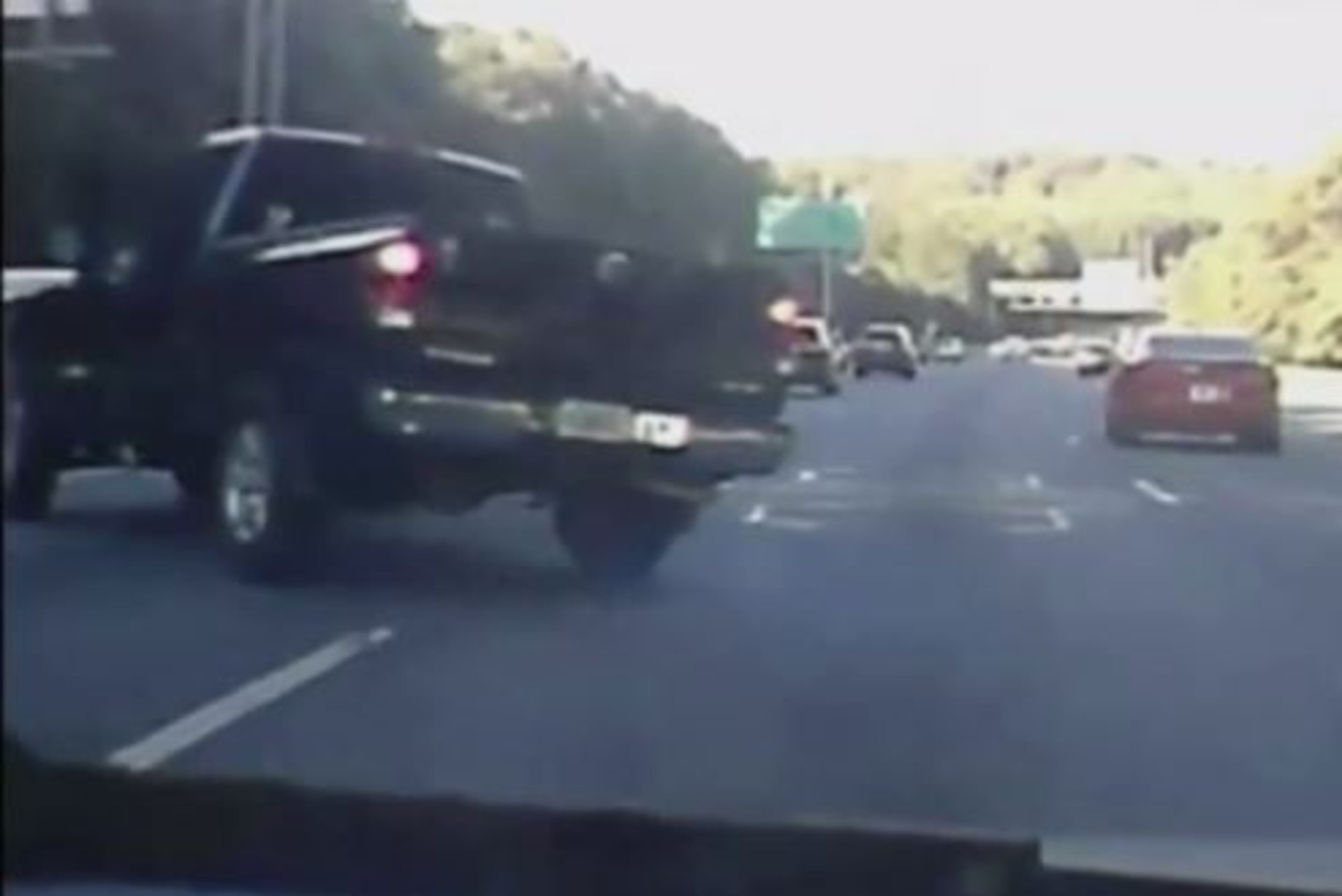 A screenshot of a driver's dashcam footage of the August wreck that killed Forrest Kelly, 61, of Gwinnett County on U.S. 78 in DeKalb County.