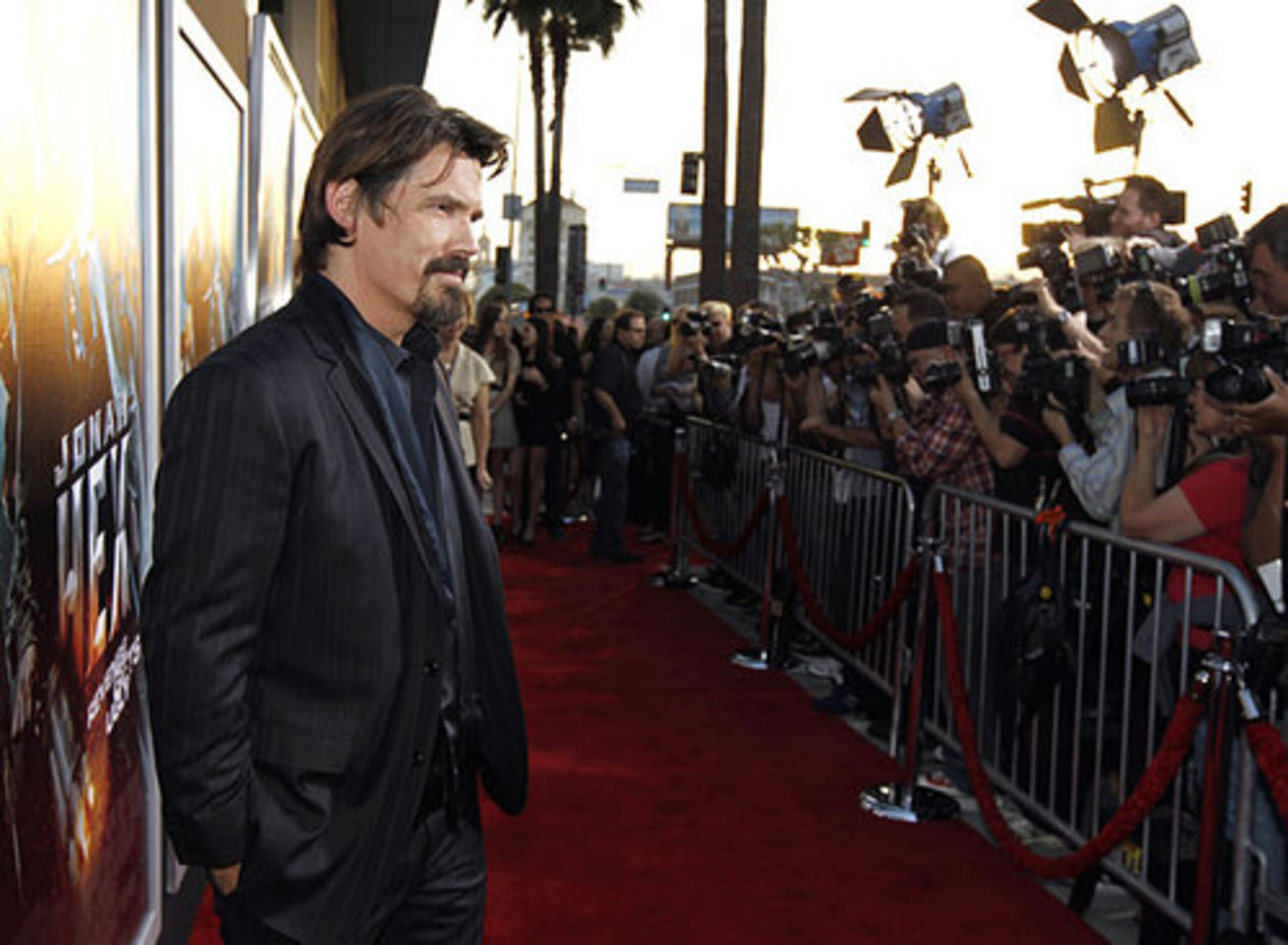 Josh Brolin meets the media.