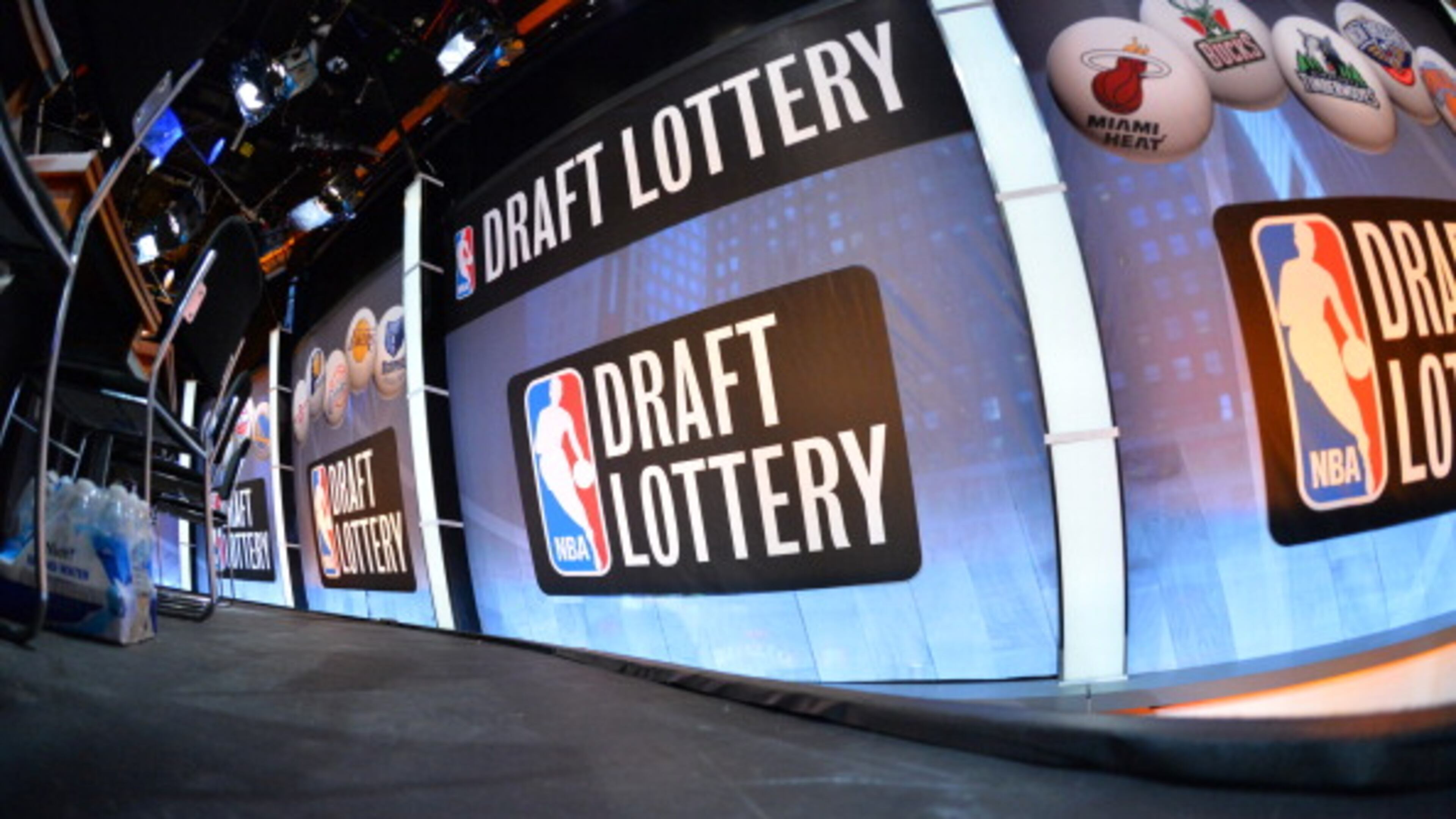 A general overall view of the 2014 NBA Draft Lottery on May 20, 2014 at the ABC News' 'Good Morning America' Times Square Studio in New York City. (Photo by Jesse D. Garrabrant/NBAE via Getty Images)