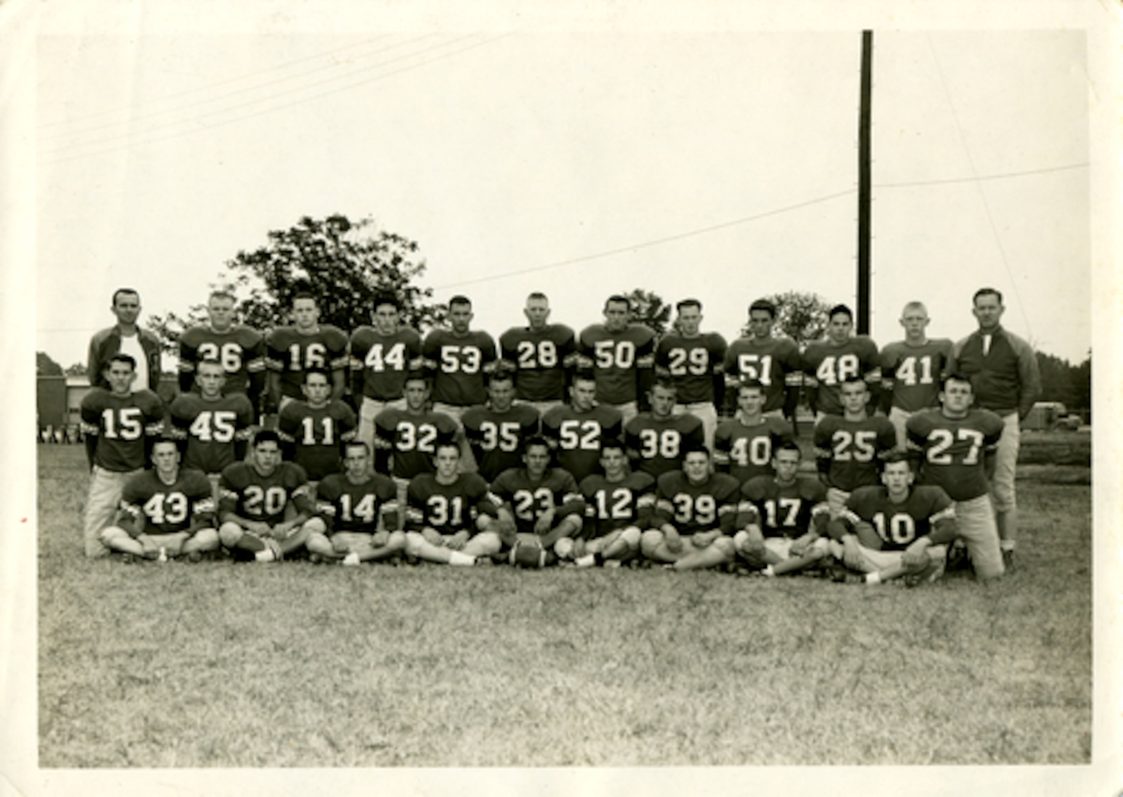 The 1961-1962 South Gwinnett High School football team.