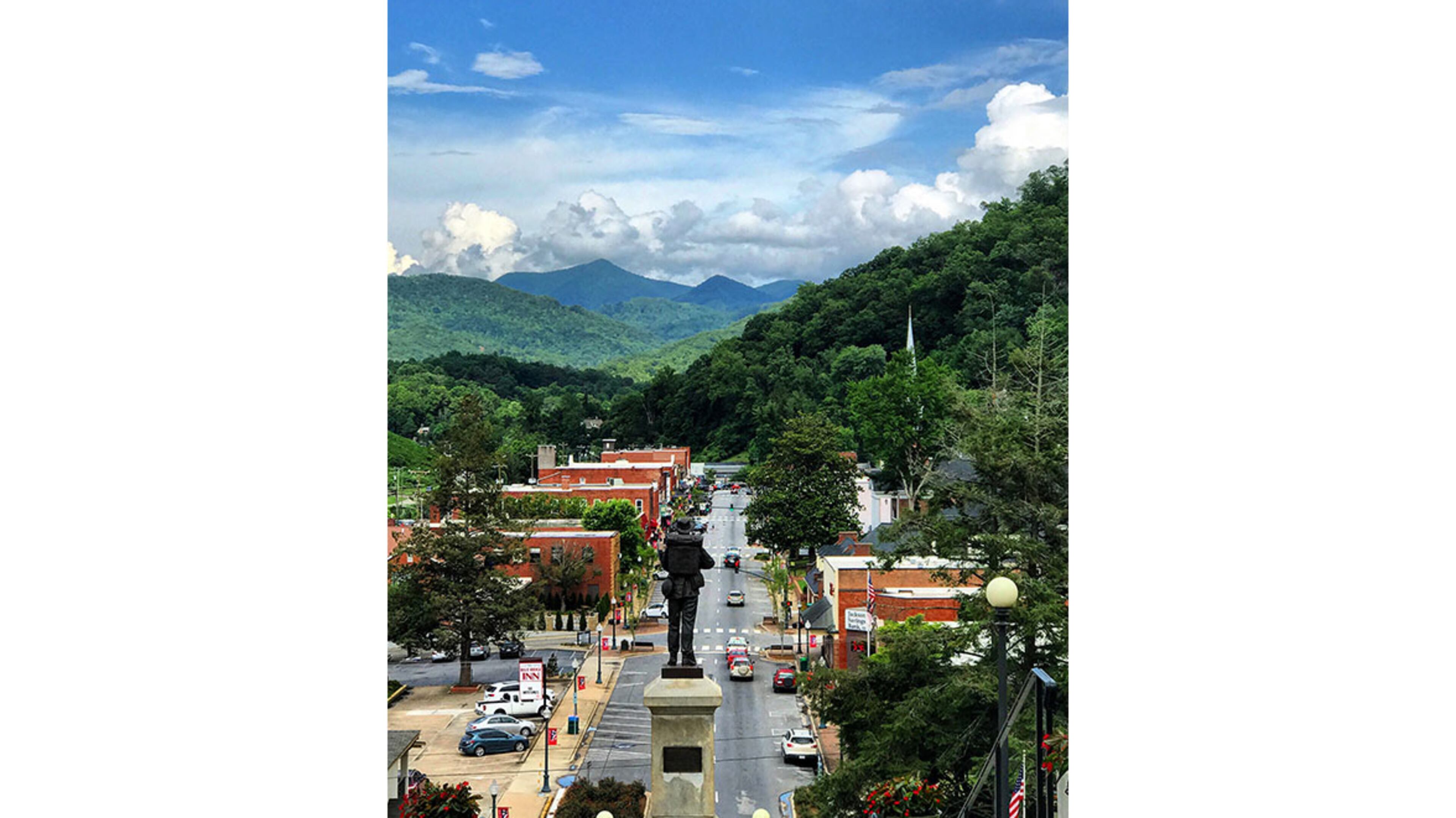 The compact Main Street in Sylva, North Carolina, boasts a bevy of charming shops and food and drink options.
(Courtesy of the Jackson County Tourism Development Authority / Nick Breedlove)