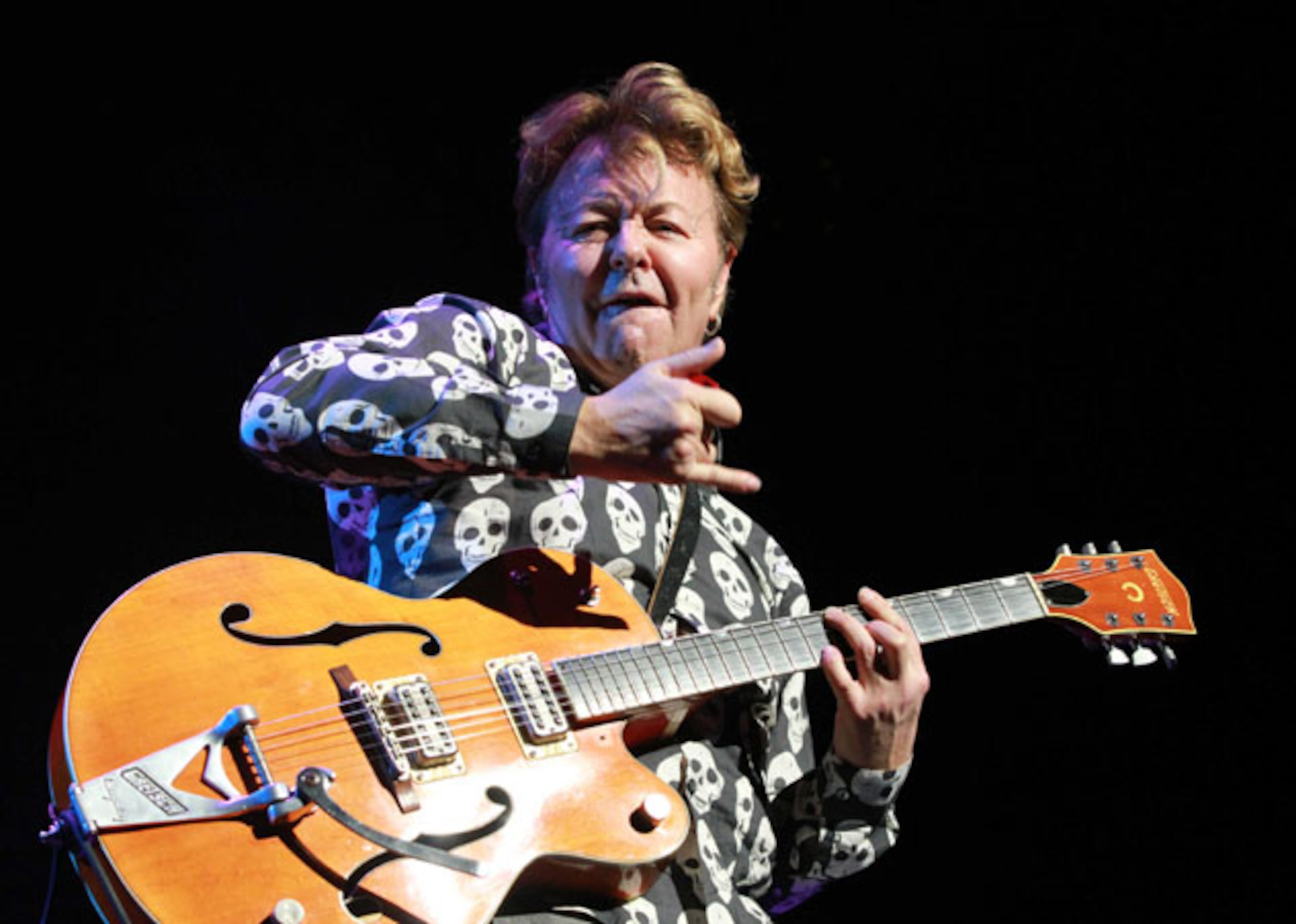 The Brian Setzer Orchestra performed Saturday, Dec. 5, 2015 at a sold-out Cobb Energy Centre in Atlanta as part of its annual Christmas Rocks concert. Robb D. Cohen/ RobbsPhotos.com