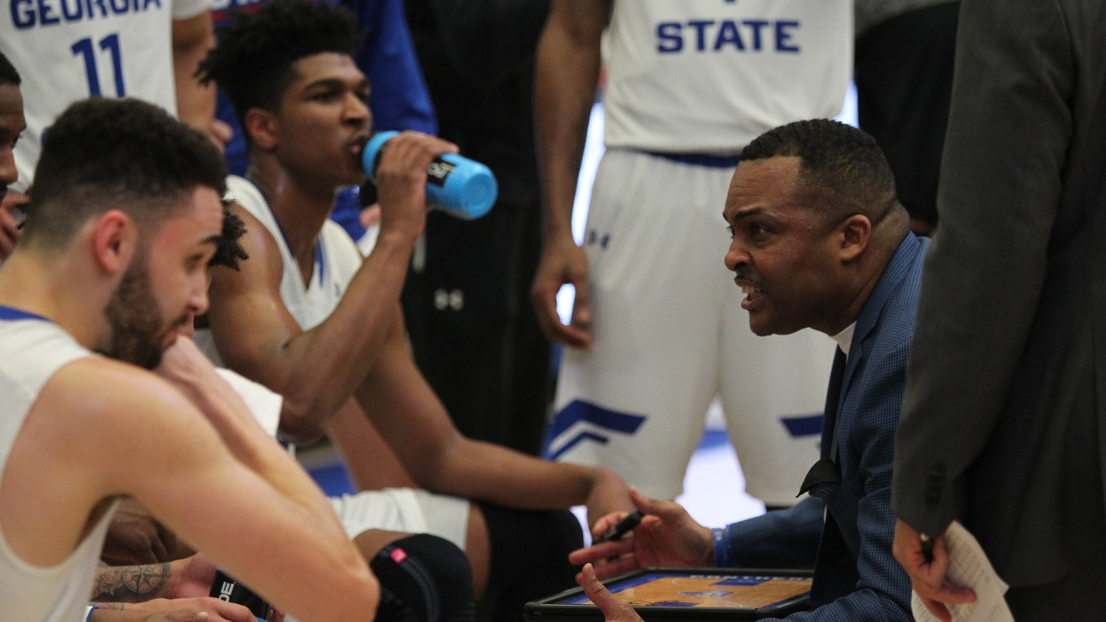 Georgia State coach Ron Hunter (HENRY TAYLOR / HENRY.TAYLOR@AJC.COM)