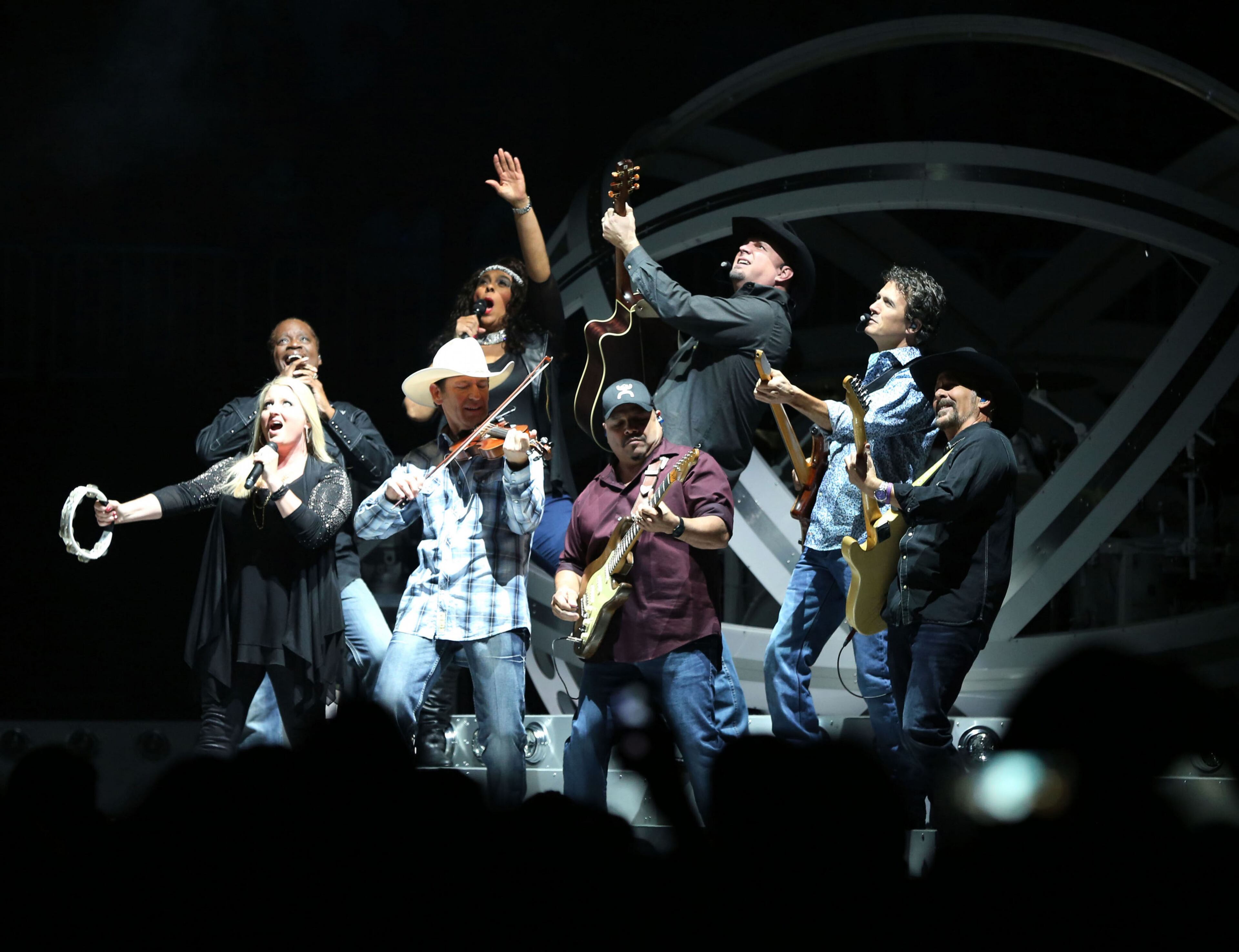 Legendary country singer-songwriter-guitarist Garth Brooks played the first of seven sold out shows Friday evening at Philips Arena. Robb D. Cohen/RobbsPhotos.com