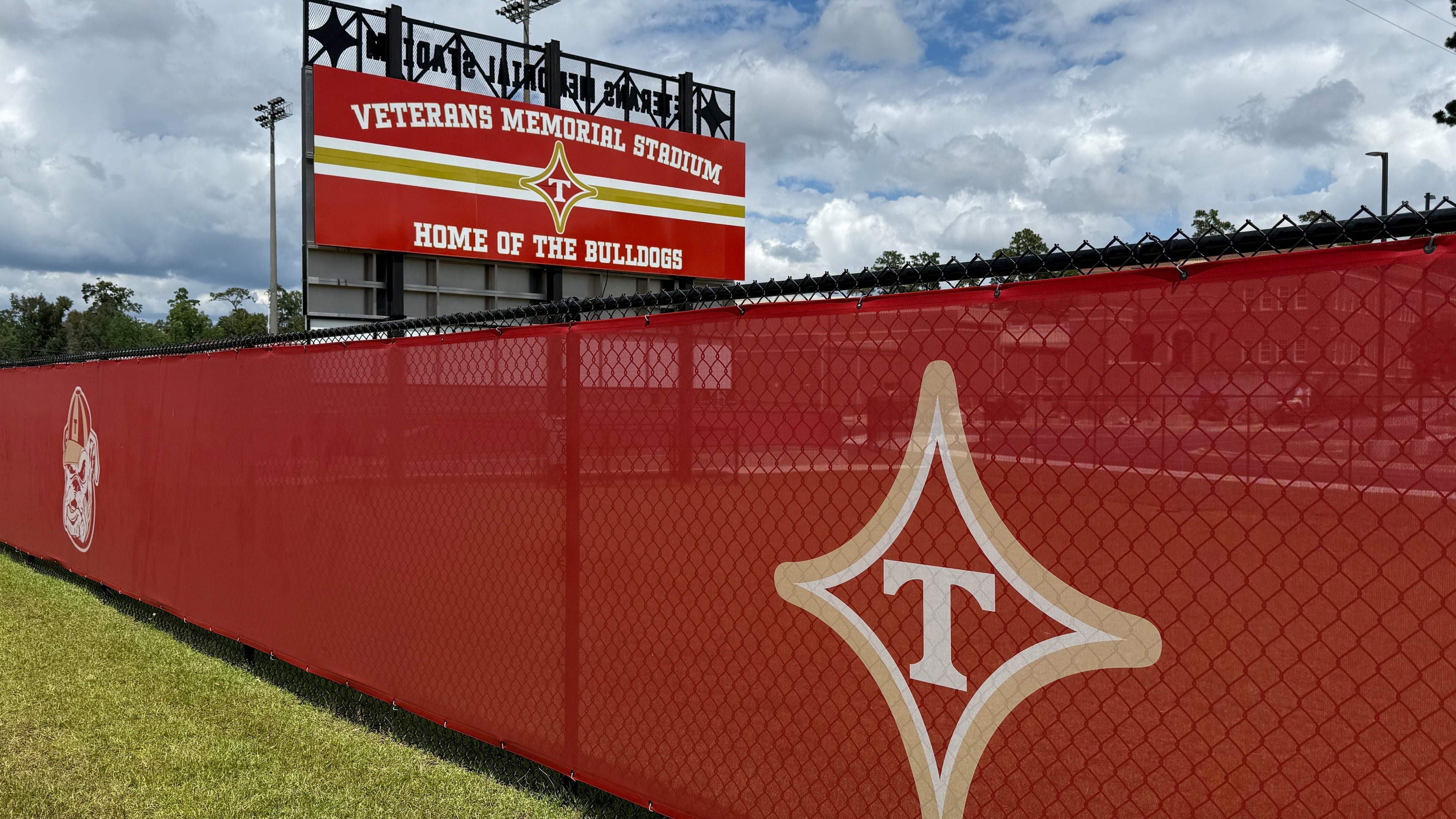 Thomasville High School's football stadium in Thomasville, Ga. (Caitlyn Stroh-Page/AJC)