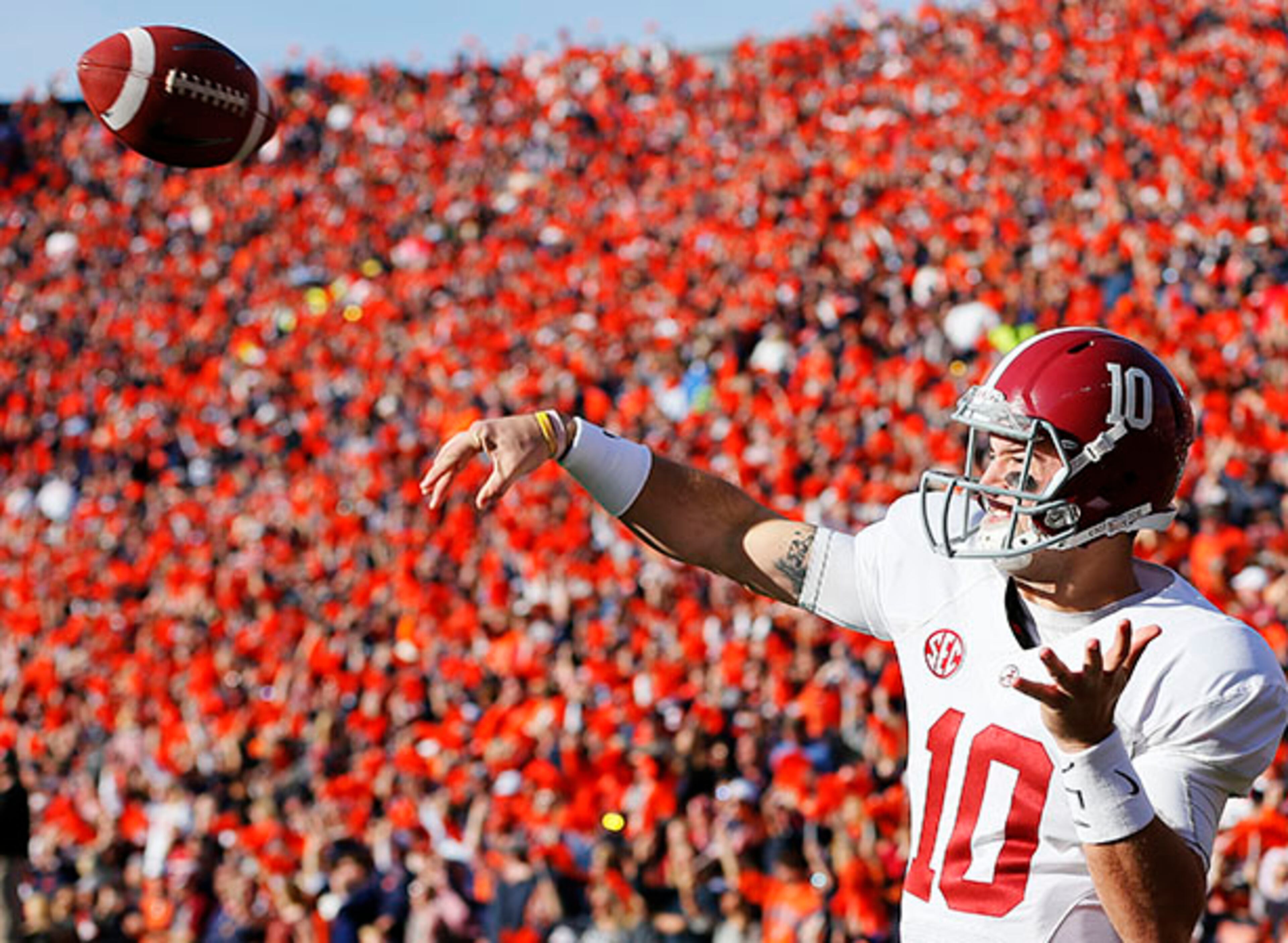 A.J. McCarron, QB, Alabama: A Heisman Trophy runner-up in 2013, McCarron won three national titles as the Tide's quarterback. He threw for 9,019 yards, 77 touchdowns and 15 interceptions.