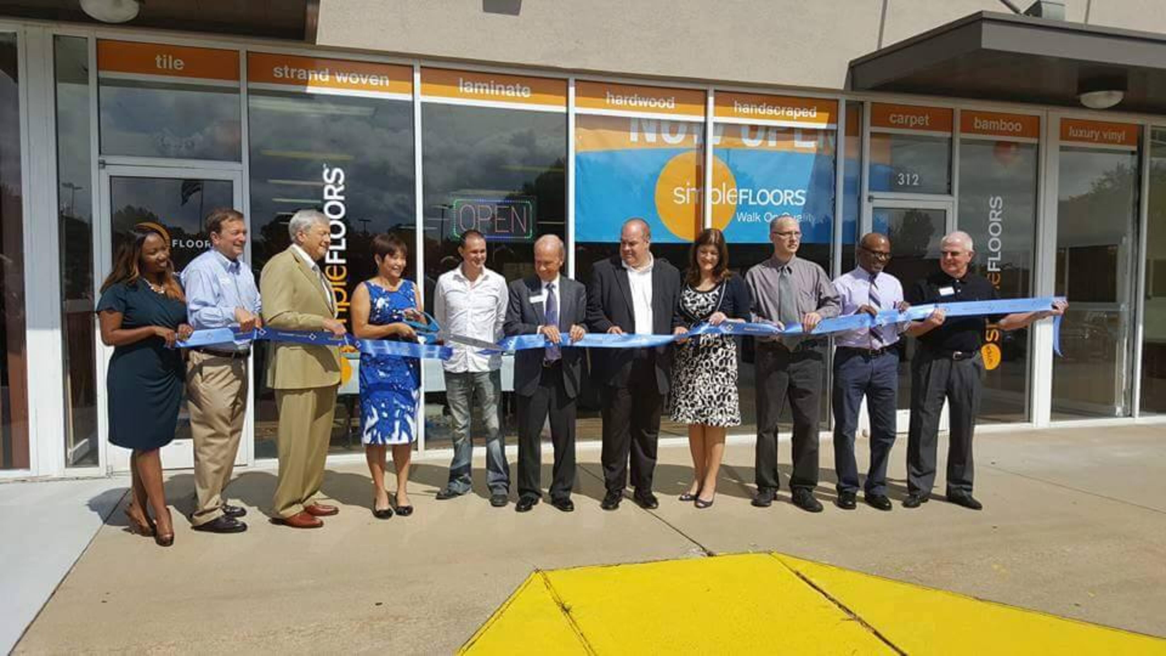 Atlanta-based Simple Floors, which delivers pre-finished hardwood, laminate, cork and bamboo floors to homes and job sites across the company, held a ribbon-cutting Sept. 13.