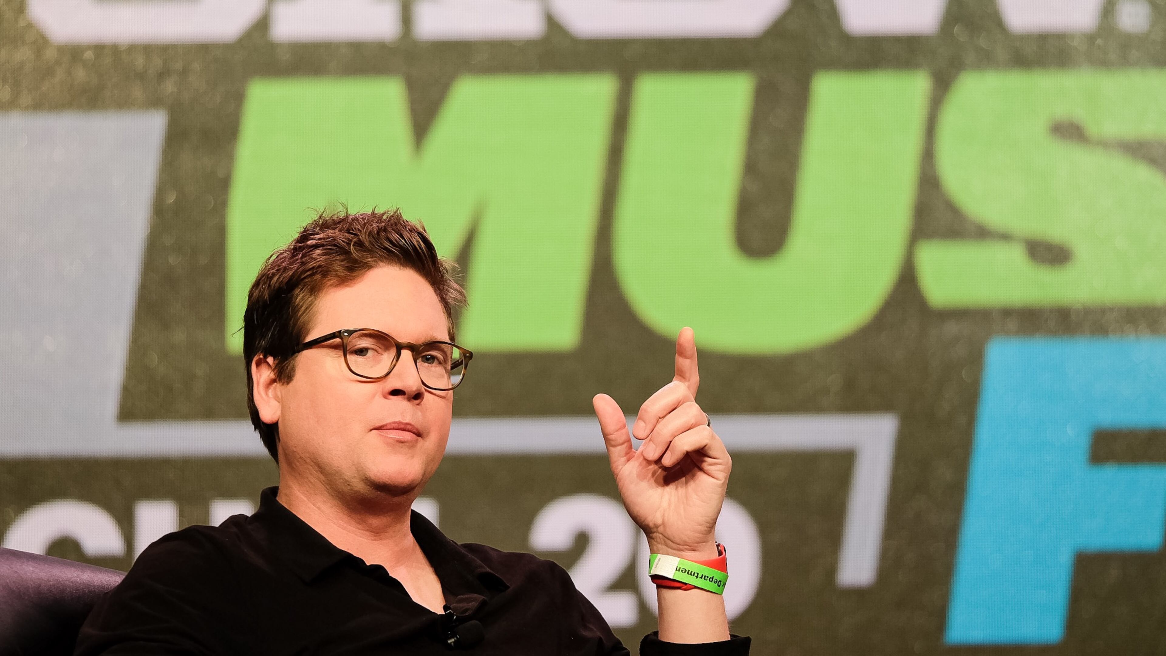 March 14, 2016 - Biz Stone, CEO Jelly, discusses the topic, Accessing the Inaccessible: Evolving Search, during South by Southwest Interactive held in Austin, Texas, on Monday, March 14, 2016. RODOLFO GONZALEZ / AUSTIN AMERICAN-STATESMAN
