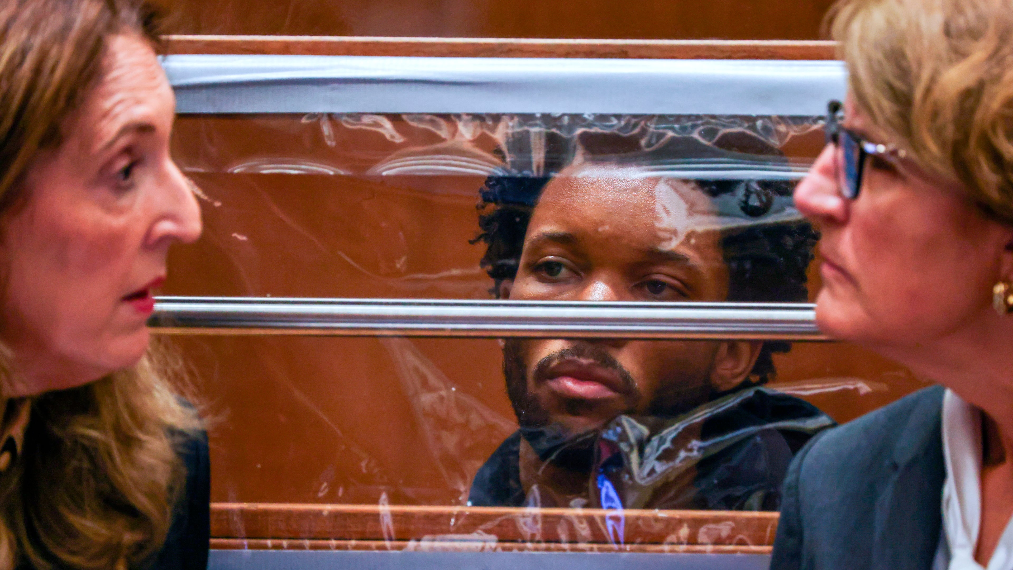 David Anthony Burke, whose stage name is D4vd, is arraigned Monday, April 20, 2026, in Los Angeles on charges of killing a 14-year-old girl whose dismembered body was found in his car. (Ted Soqui/Pool Photo via AP)