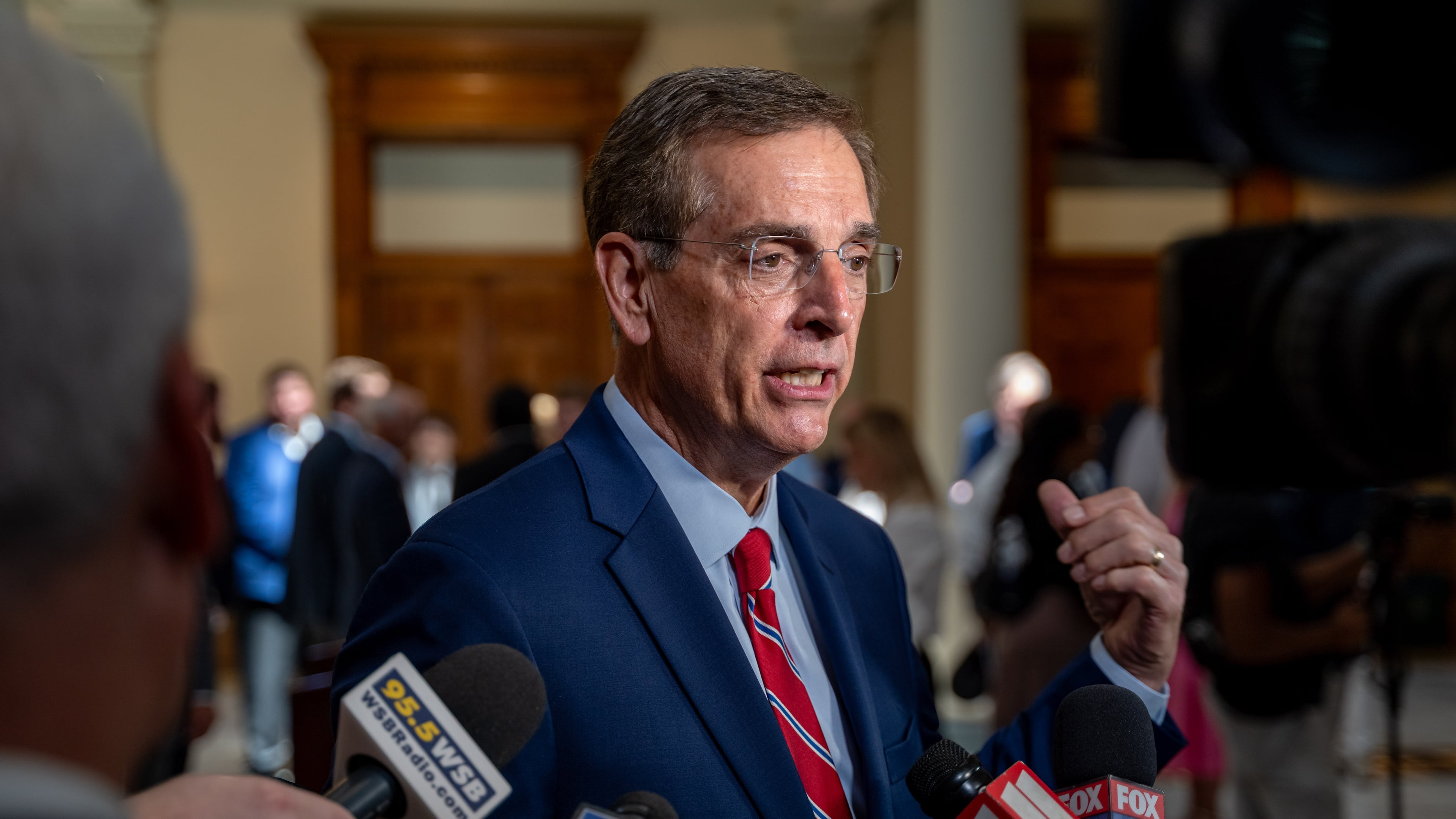 Secretary of State Brad Raffensperger is a Republican candidate for Georgia governor. (Ben Hendren for the AJC 2025)