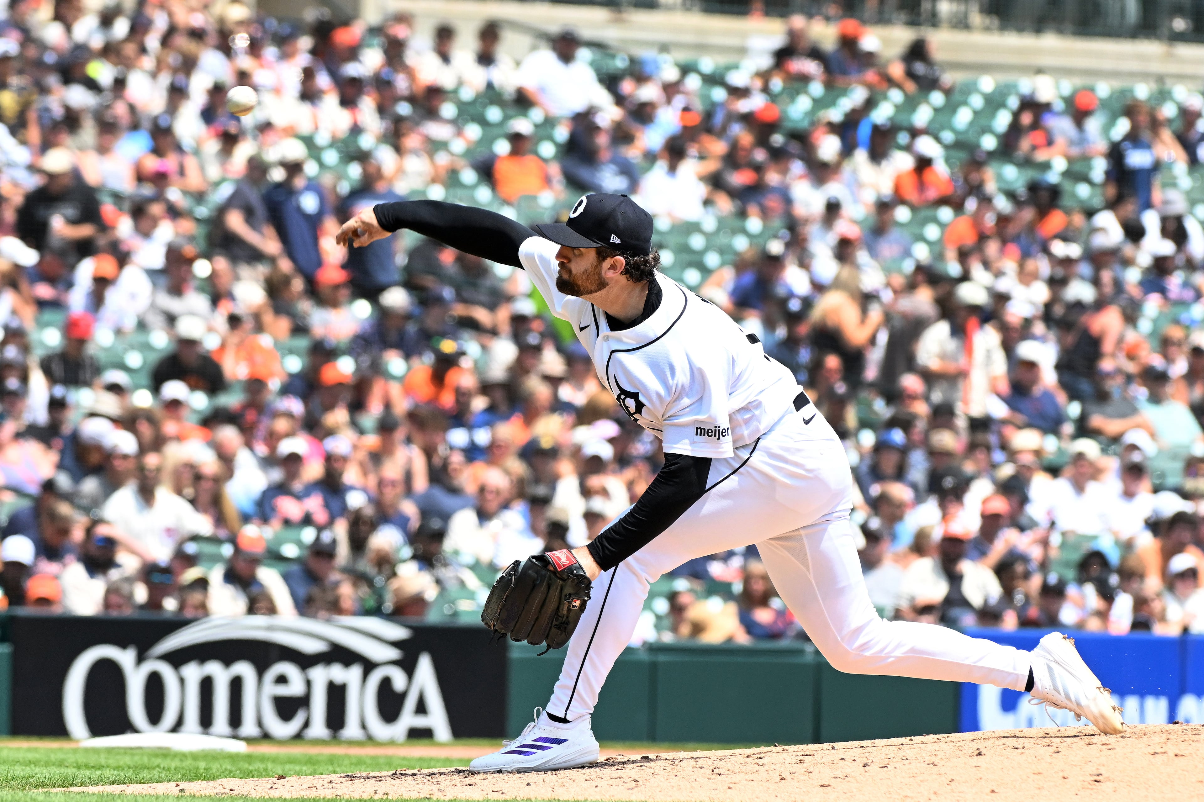 Detroit's Casey Mize during a recent start against Kansas City. (Jose Juarez/AP)