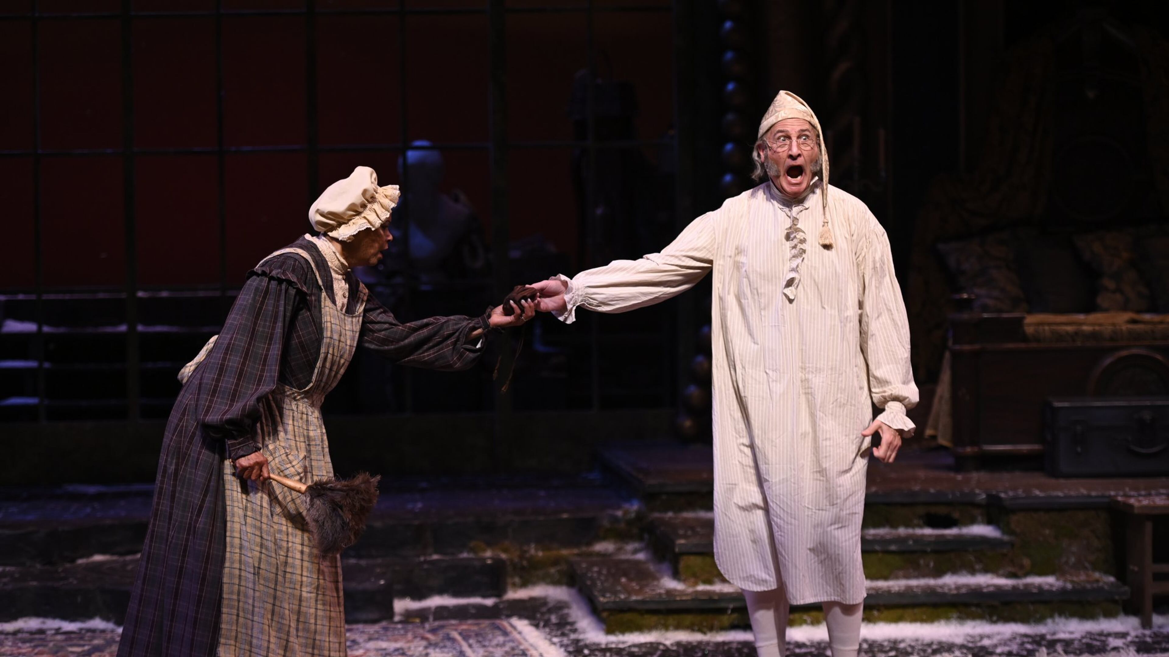 David de Vries plays Ebenezer Scrooge in the Alliance Theatre’s 30th anniversary production of “A Christmas Carol.” Contributed by the Alliance Theatre