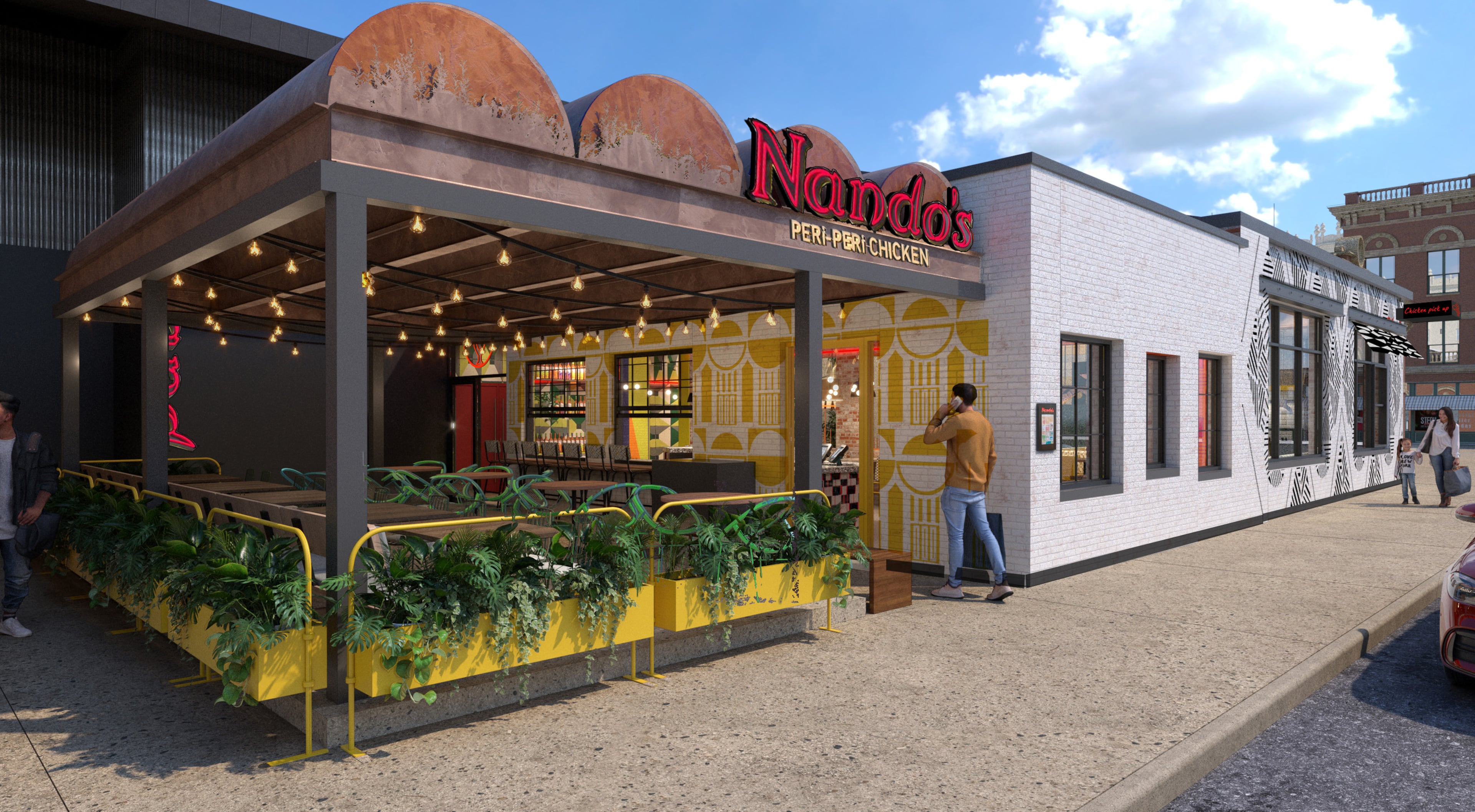 A third metro Atlanta location of Nando's Peri-Peri opens at Krog Street Market June 9. (Courtesy of Fusion Design & Architecture)