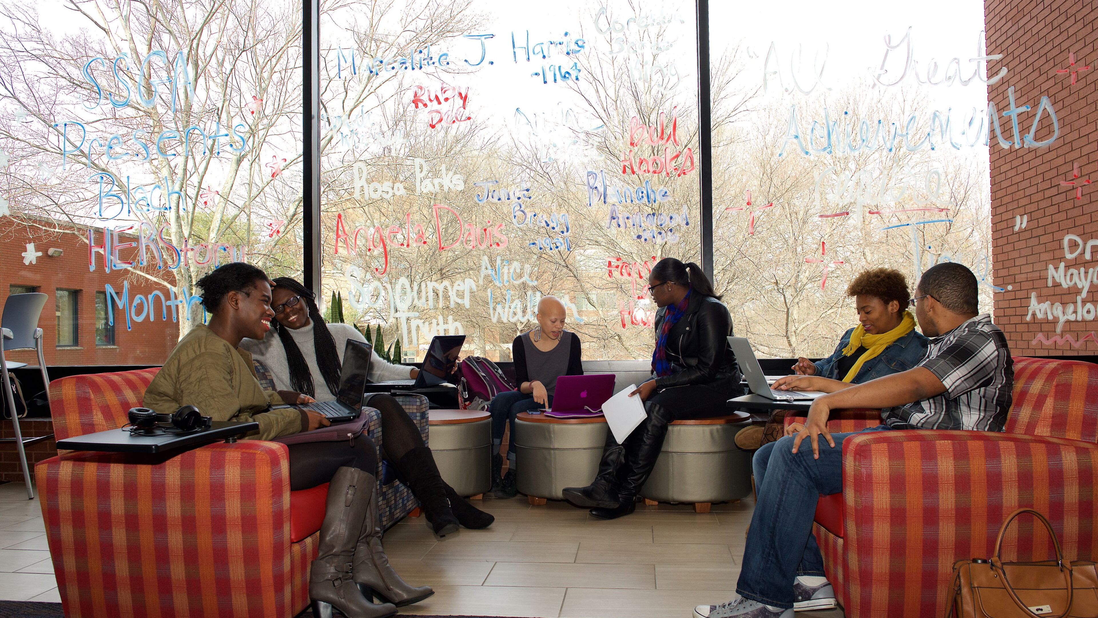 Spelman was also in the second spot on HBCU Money's ranking of endowments last year. Student volunteers at Spelman, pictured here, gathered earlier this year to lay the groundwork for the launch of My Sisters Keeper health program. (JOHN GLENN/john@jglennphoto.com)