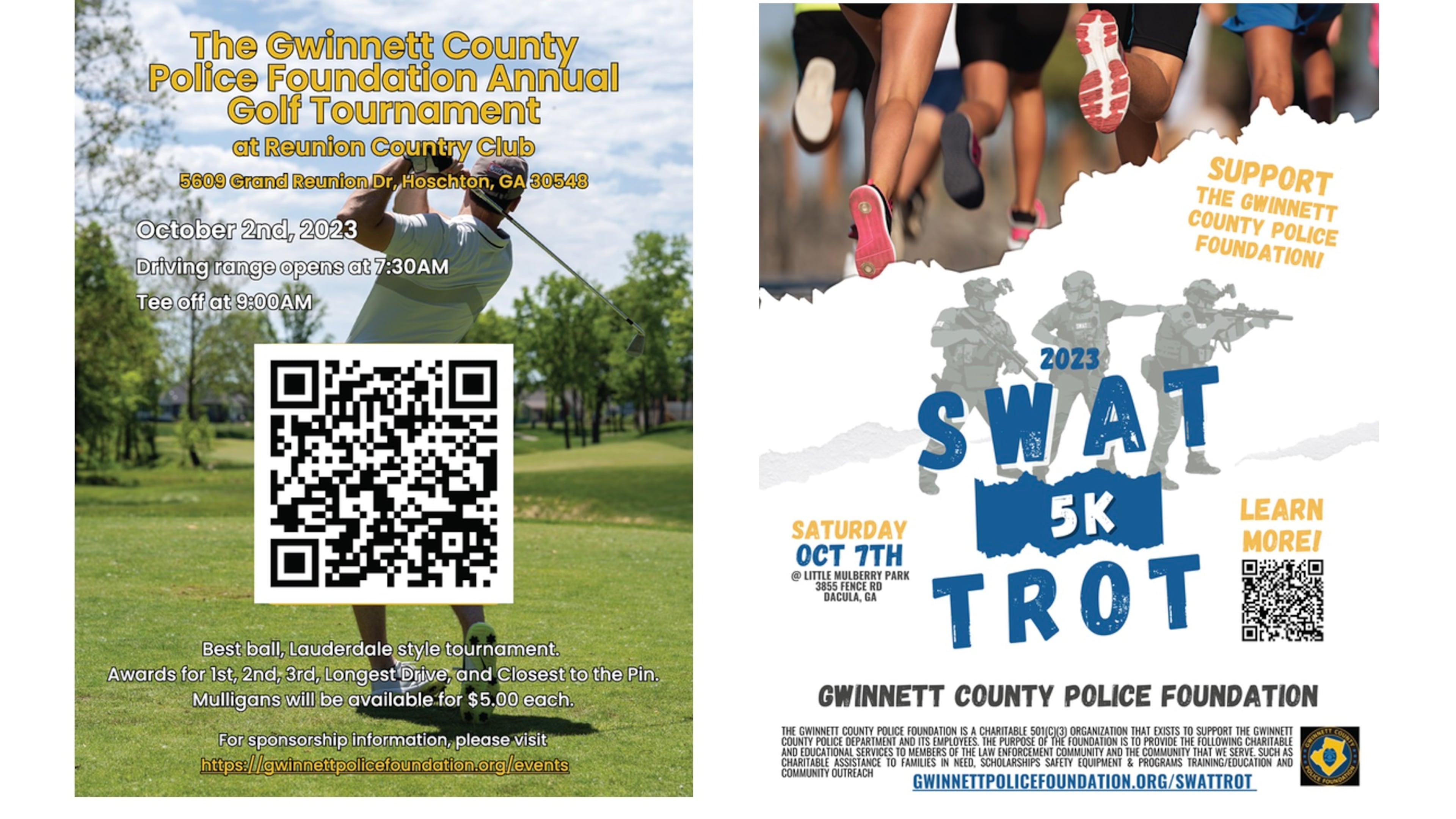 The Gwinnett County Police Foundation is hosting two fundraising events this fall. (Courtesy Gwinnett County Police Foundation)