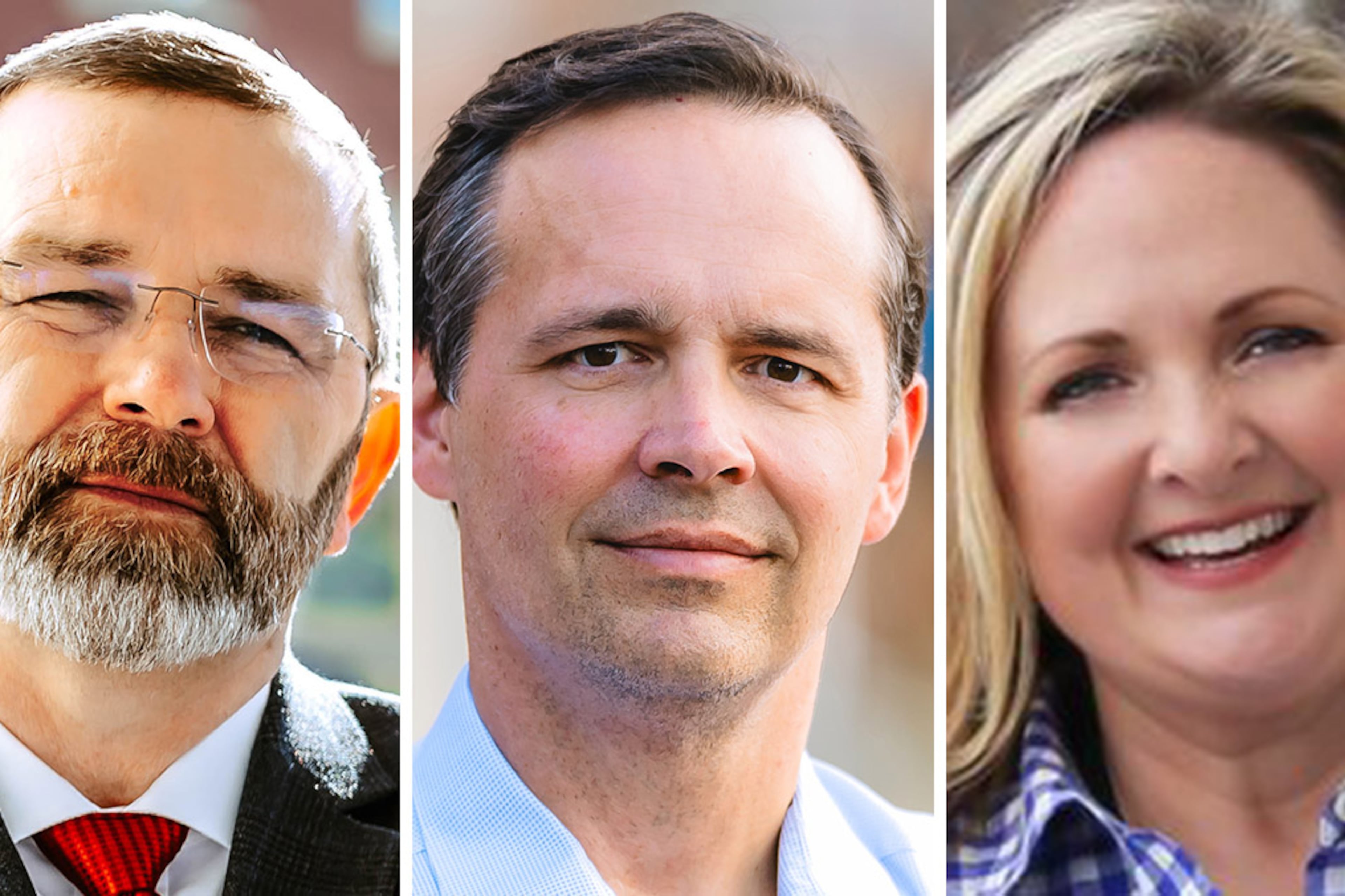 Republican candidates for Georgia's 11th Congressional District are (from left) Rob Adkerson, John Cowan and Tricia Pridemore.