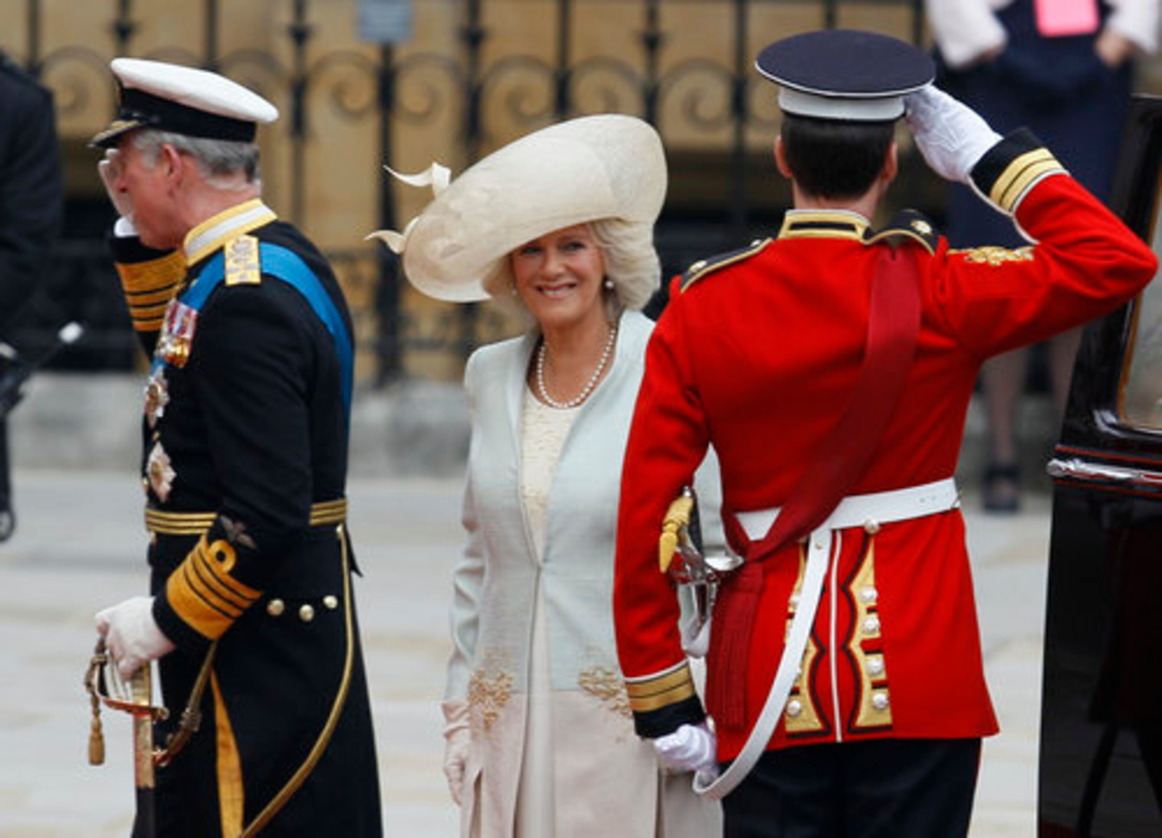ritain's Prince Charles, left, and Camilla, Duchess of Cornwall, arrive at Westminster Abbey at the Royal Wedding in London Friday, April, 29, 2011.