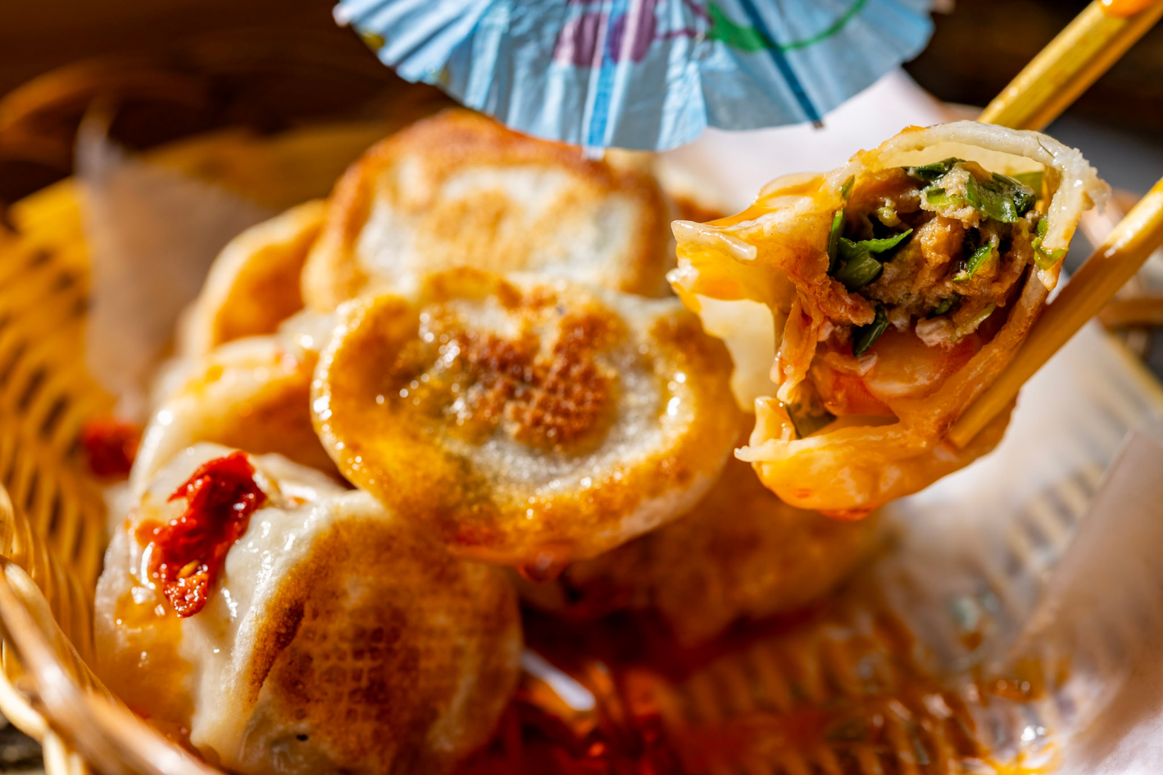 Shrimp, pork and chive dumplings at Northern China Eatery's new location on the Atlanta Beltline are easily recognizable to fans of the original. (Courtesy of Northern China Eatery)