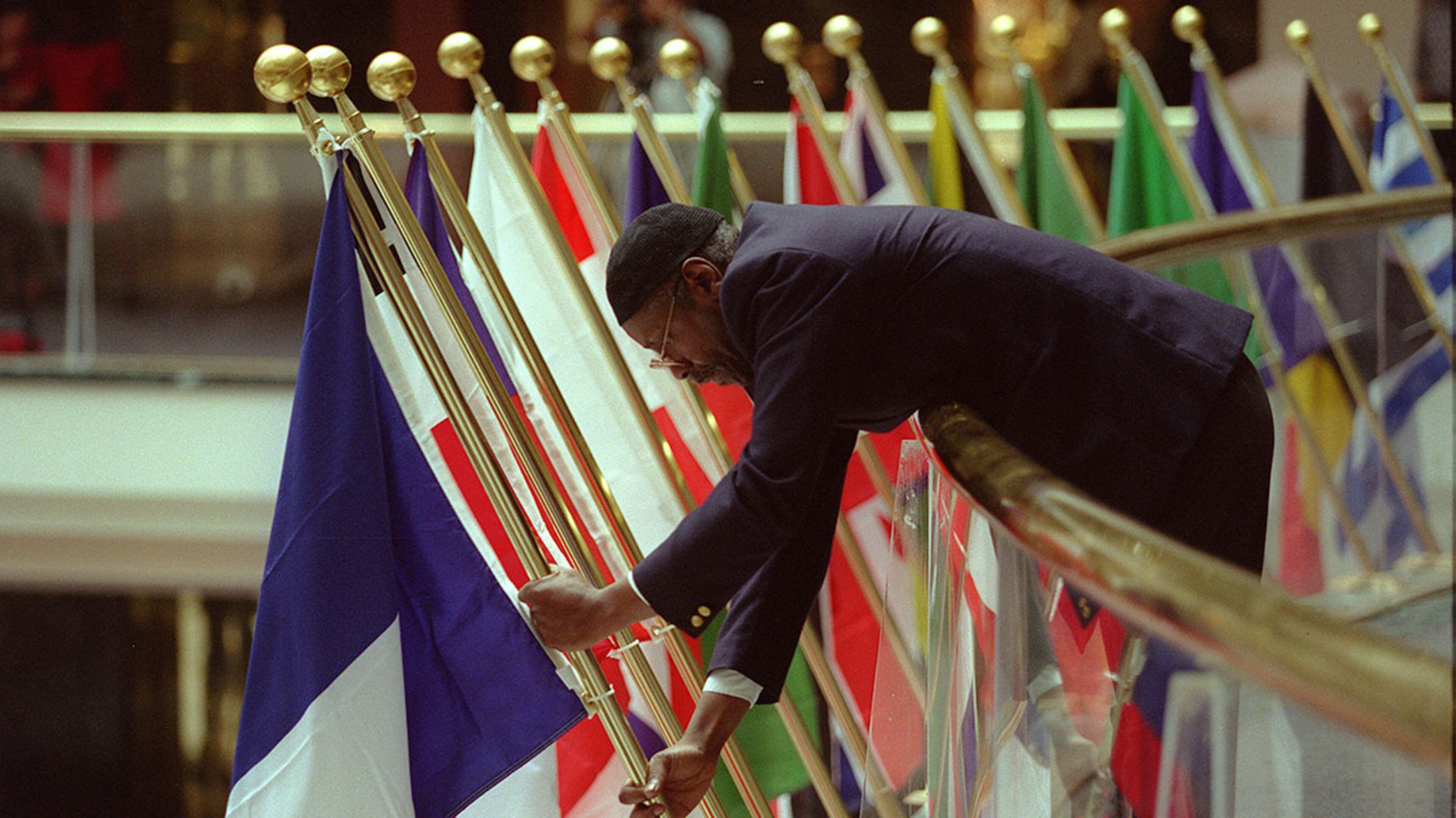 Eighteen sisters are a lot to keep track of. Atlanta's first sister city was proclaimed in 1967. Seven years later, the city had five sister cities and Mayor Maynard Jackson created the Atlanta Sister Cities Commission to oversee and expand the program. Each pairing has its own committee that determines the nature of the partnership and programming—cultural, economic, educational and humanitarian. It's an organized affair—the committees issue annual reports and some have their own websites. The cities are honored at the City Hall rotunda, where you'll see 18 national flags centrally displayed. (John Spink / 1997 AJC file photo)