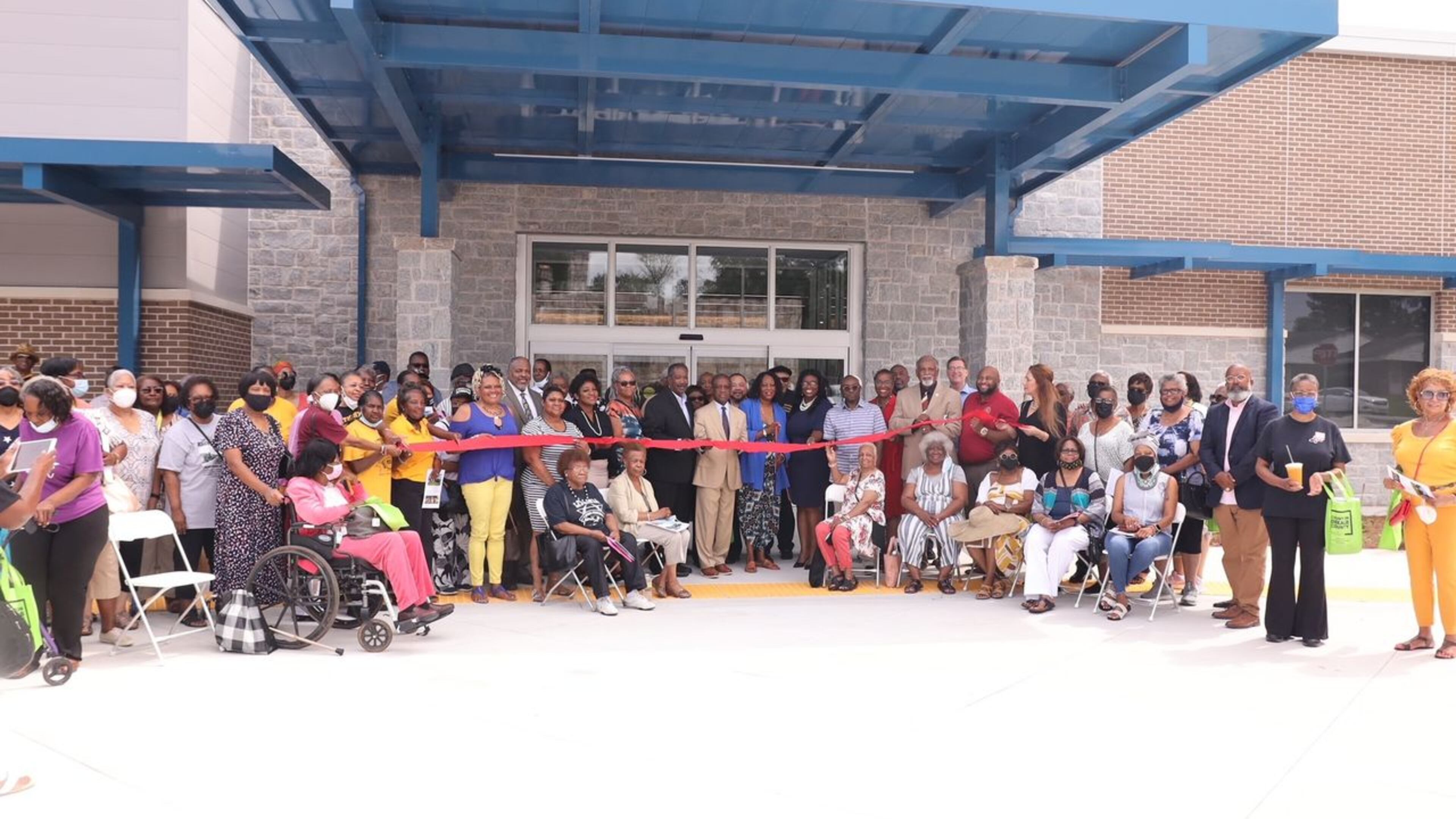 Recently, DeKalb CEO Michael Thurmond - along with Commissioners Robert Patrick, Mereda Davis Johnson, Steve Bradshaw, Larry Johnson and Lorraine Cochran-Johnson - celebrated the grand opening of the East DeKalb Senior Center. (Courtesy of DeKalb County)
