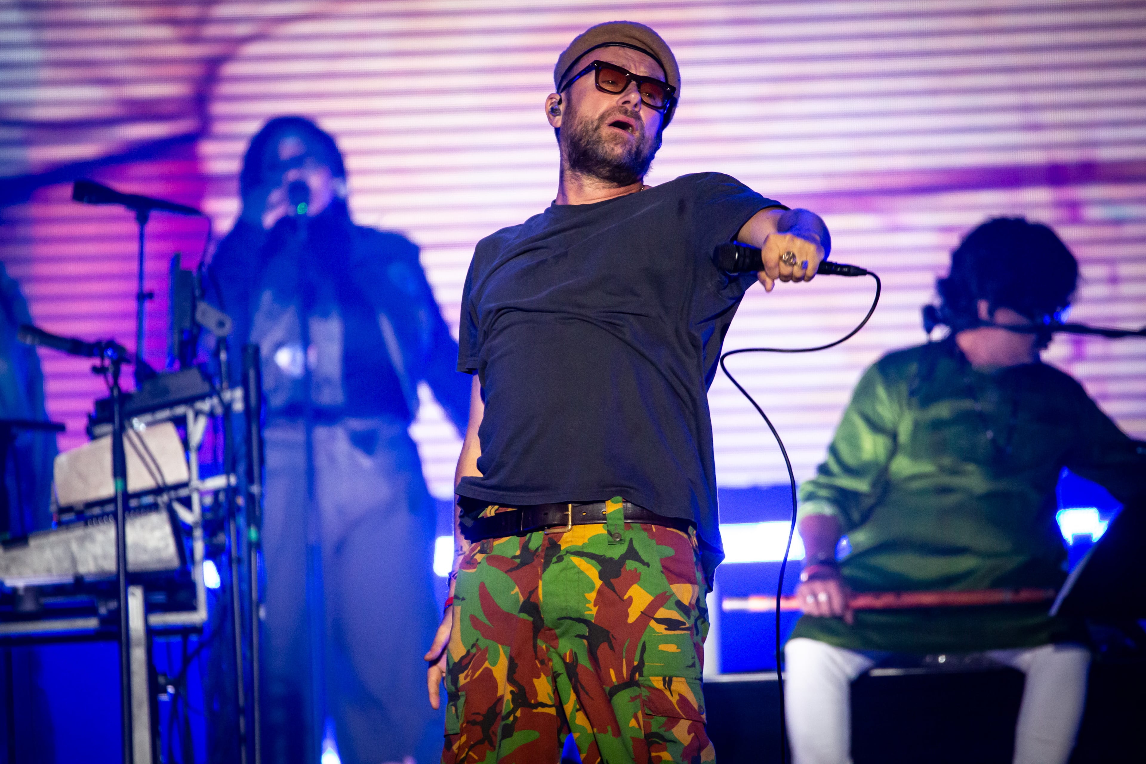 Gorillaz closed out the Shaky Knees three-day music festival on Sunday night with a set full of hits and several surprise guests including Kara Jackson, 6lack, DRAM and Atlanta's own Earthgang on Sept. 20, 2026, at Piedmont Park in Atlanta. (Ryan Fleisher for the AJC)