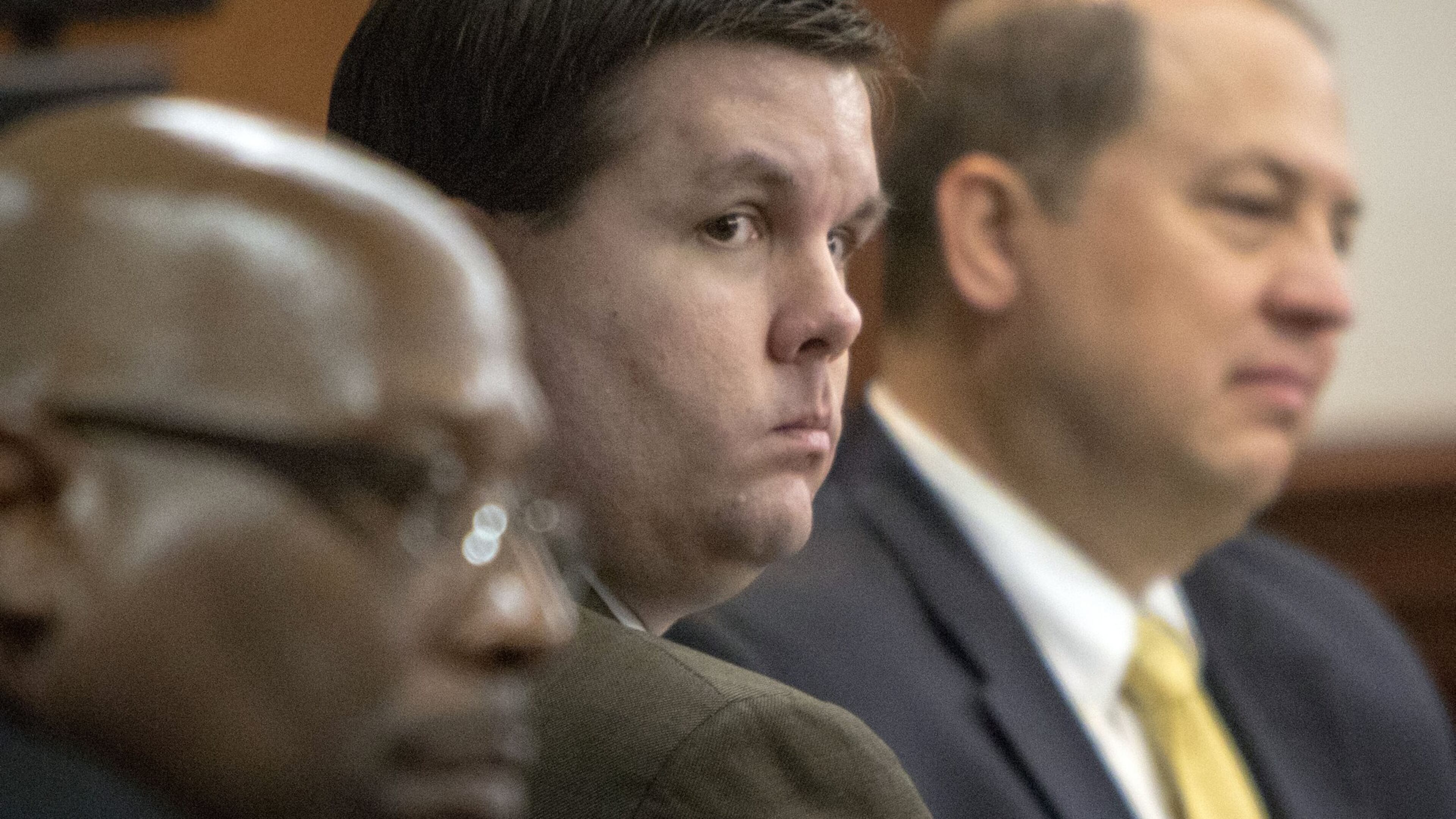 Justin Ross Harris listens to jury selection during his murder trial at the Glynn County Courthouse in Brunswick, Ga., Monday, Oct. 3, 2016. (AJC Photo/Stephen B. Morton)