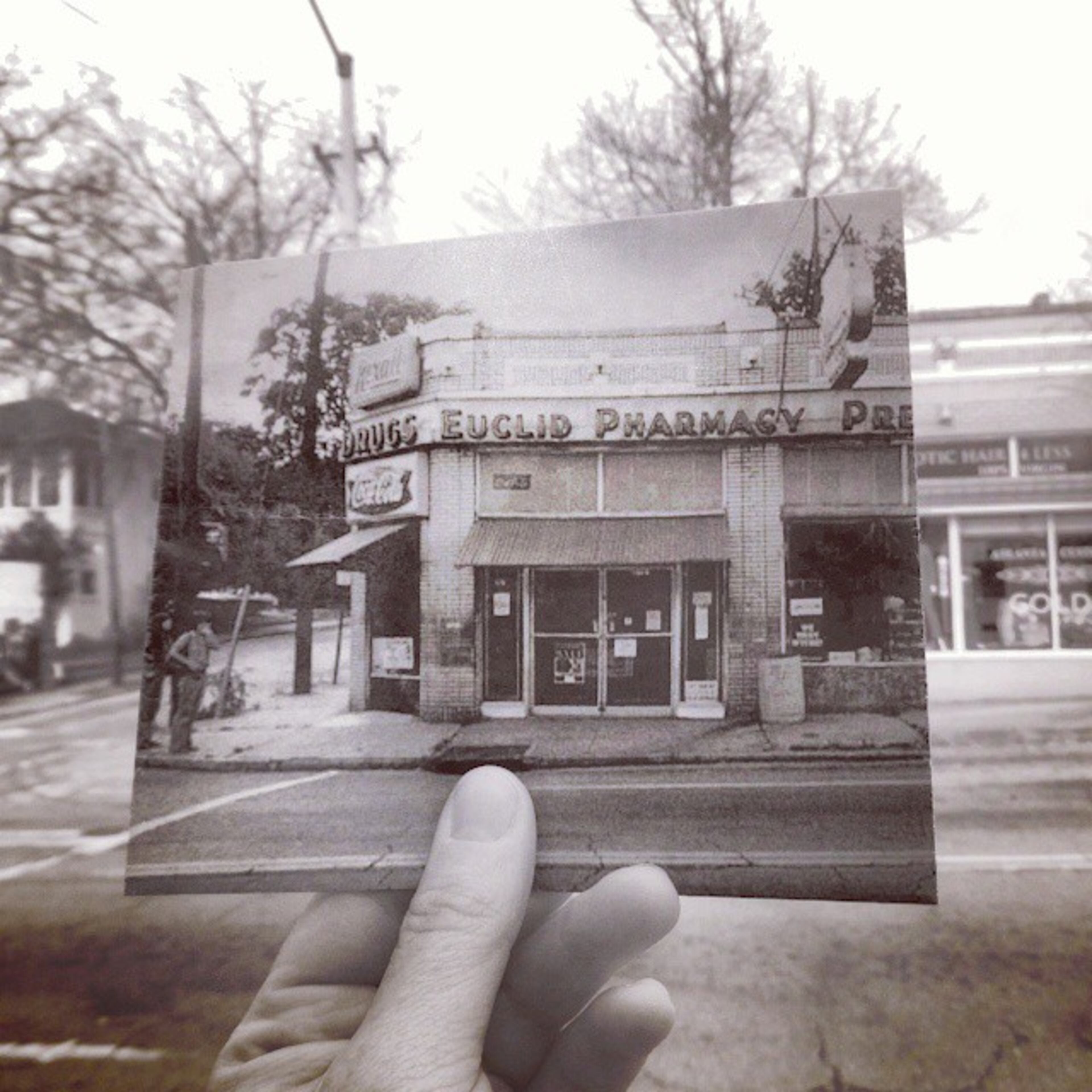 The former site of the Euclid Pharmacy in Little Five Points. Credit: Christopher Moloney. Used with permission. See more on his FILMography blog and his Instagram page.